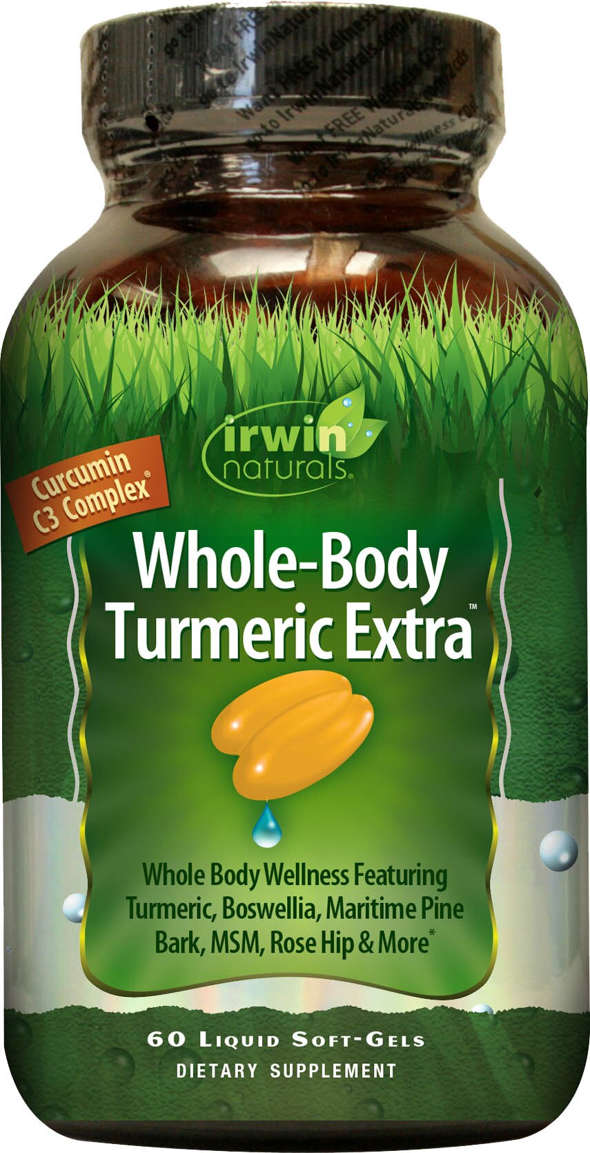 Irwin Naturals Whole Body Turmeric Extra plus BioPerine Softgels, 60 CT