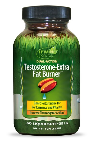 Irwin Naturals Testosterone-Extra Fat Burner, 60 CT