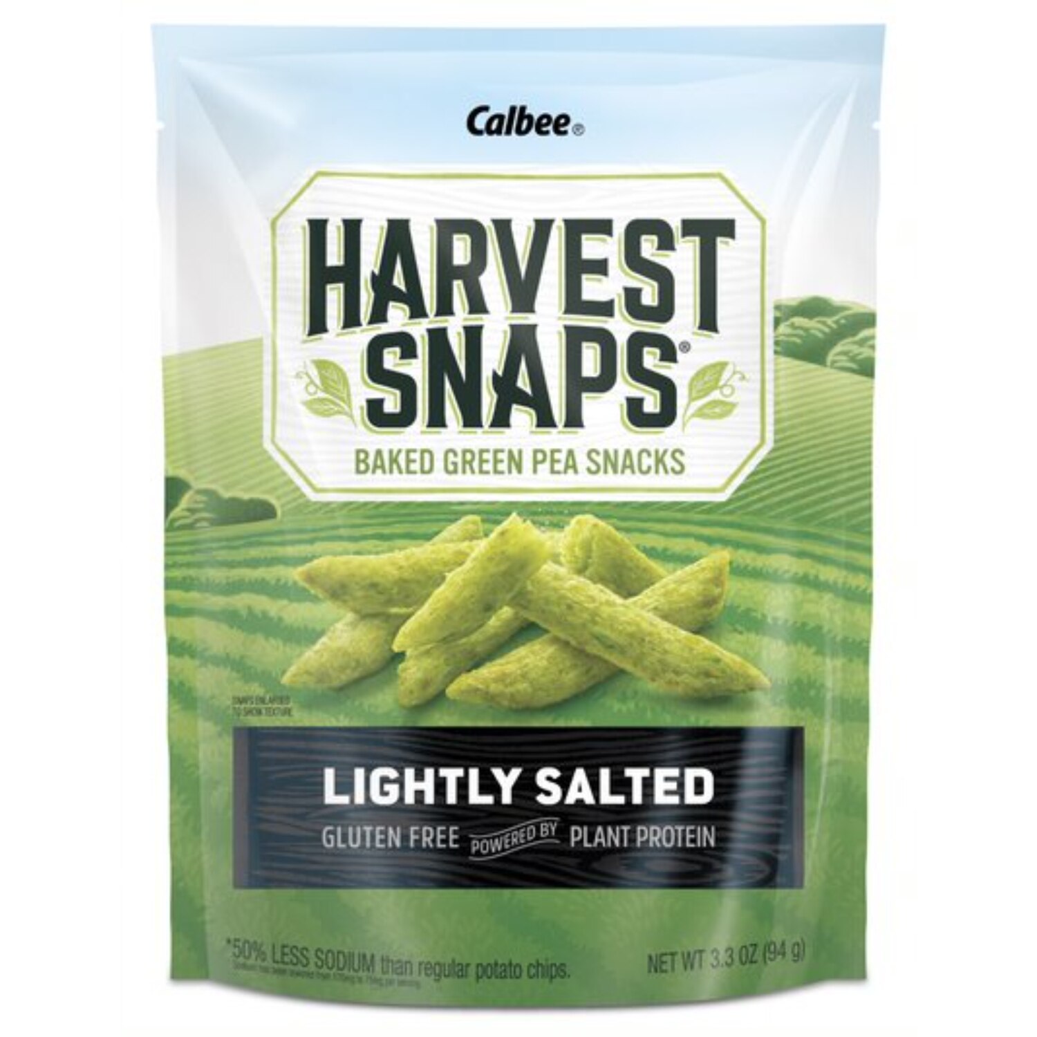 Harvest Snaps Green Pea Snack Crisps, Lightly Salted, 3.3 oz