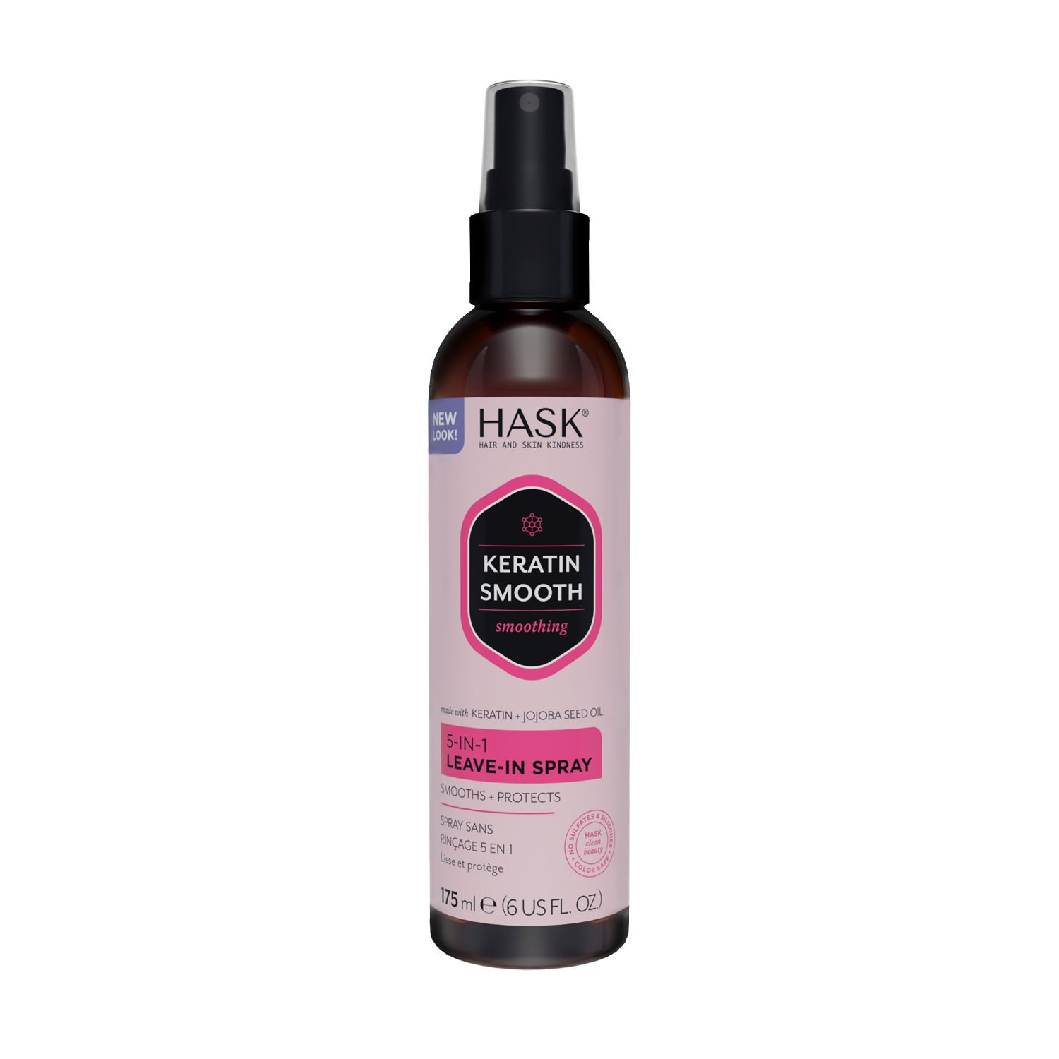 HASK Keratin Smooth 5-in-1 Leave-In Spray, 6 OZ