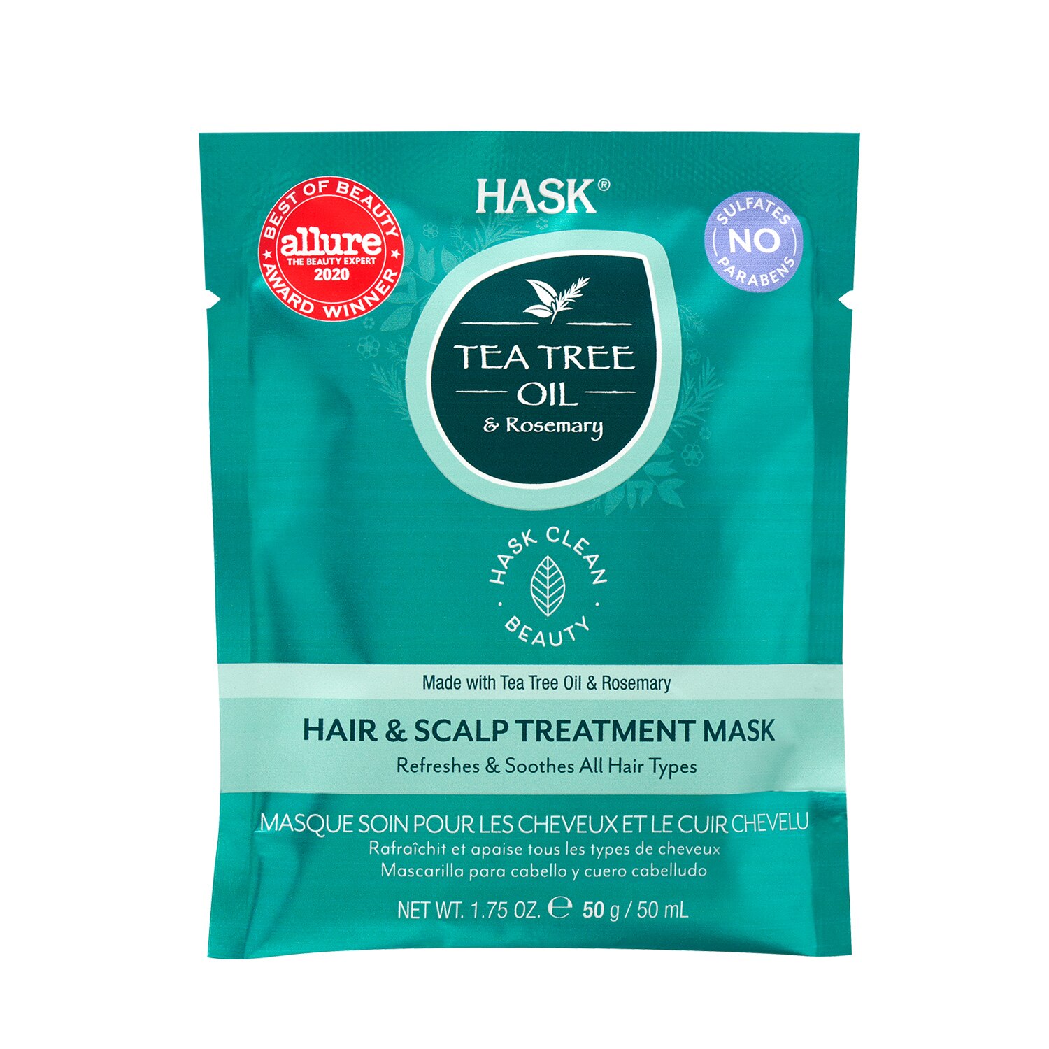 HASK Tea Tree Oil & Rosemary Hair & Scalp Treatment Mask