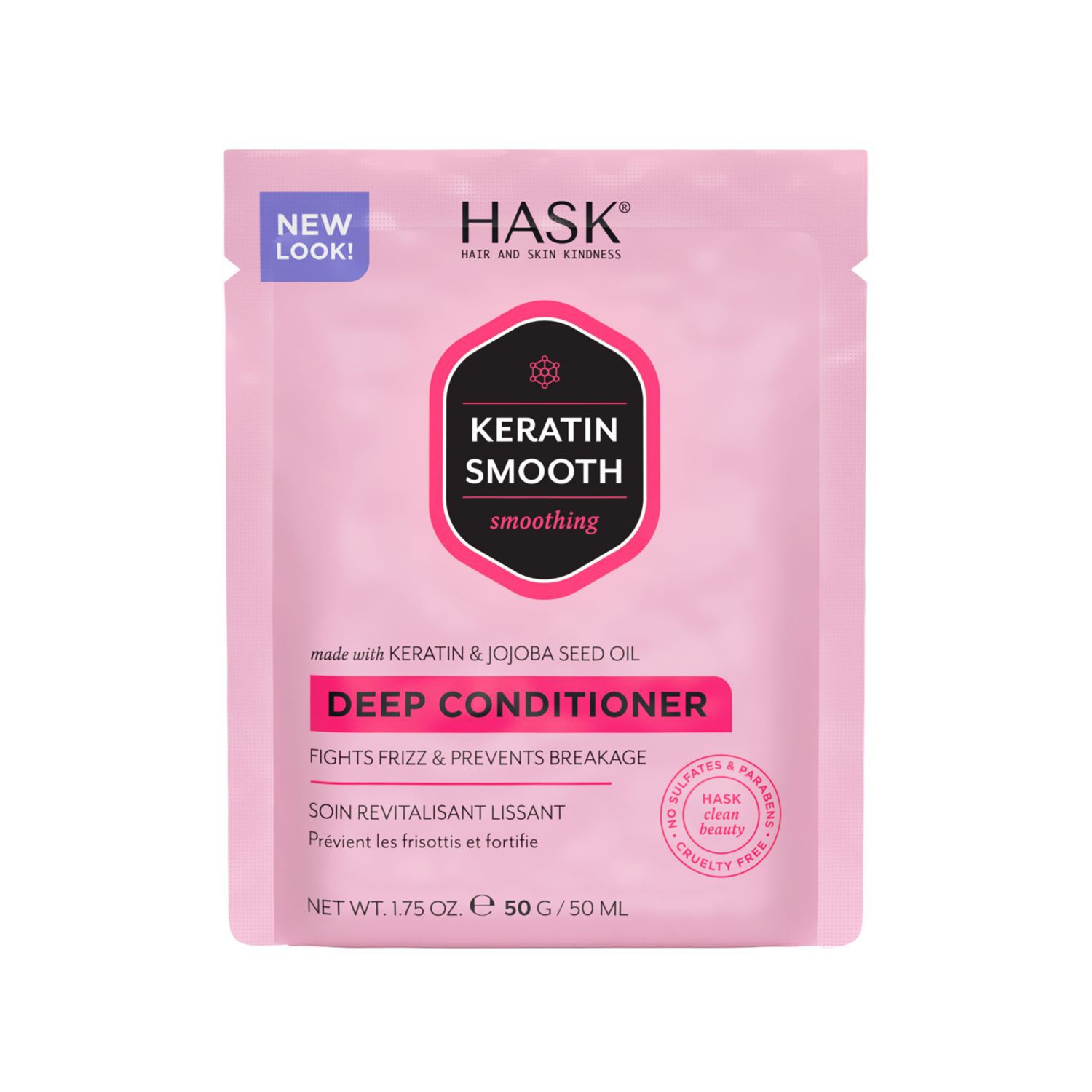 HASK Keratin Smooth Smoothing Deep Conditioner, 1 Packet