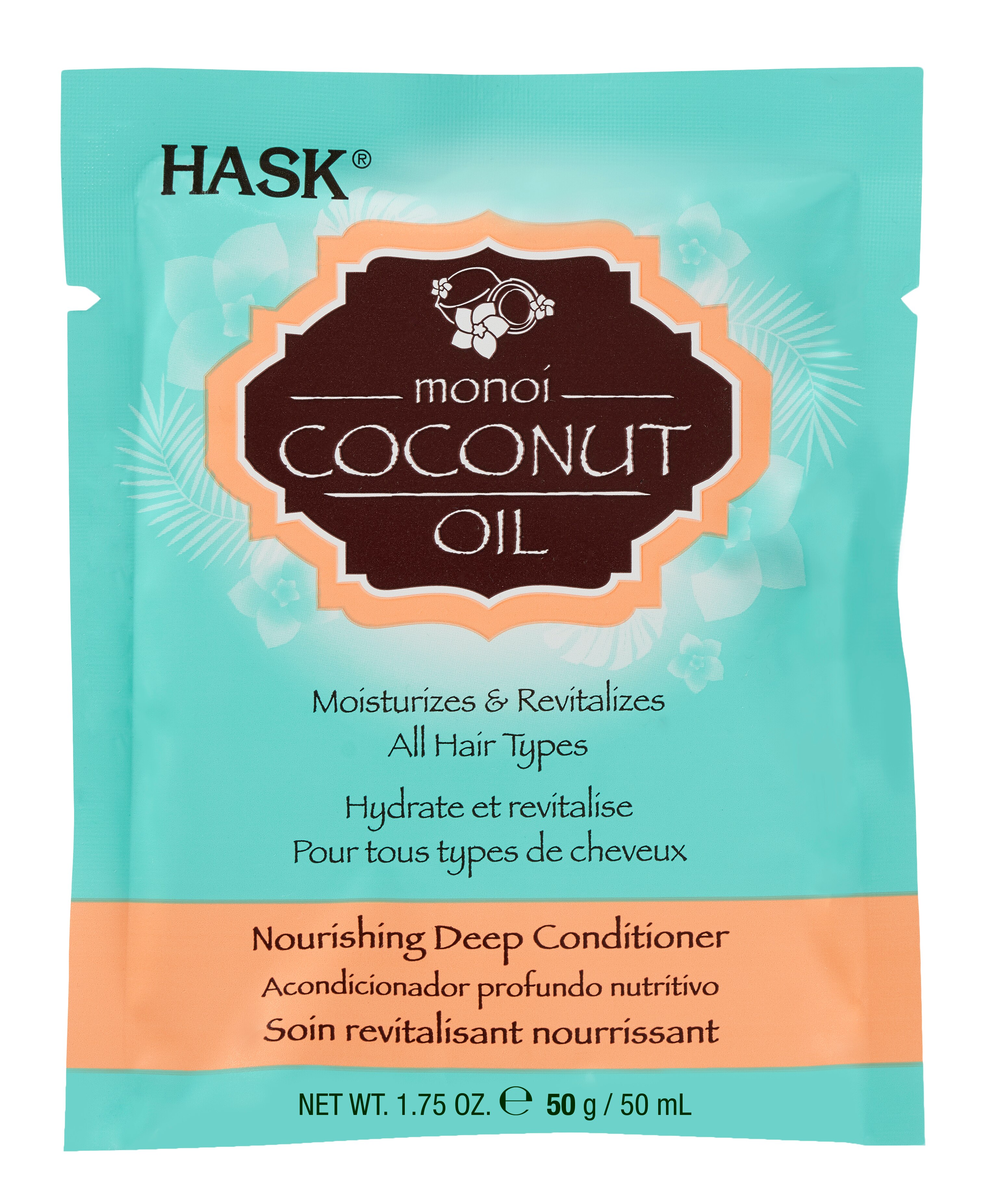 Hask Monoi Coconut Oil Nourishing Deep Conditioner, 1 Packet