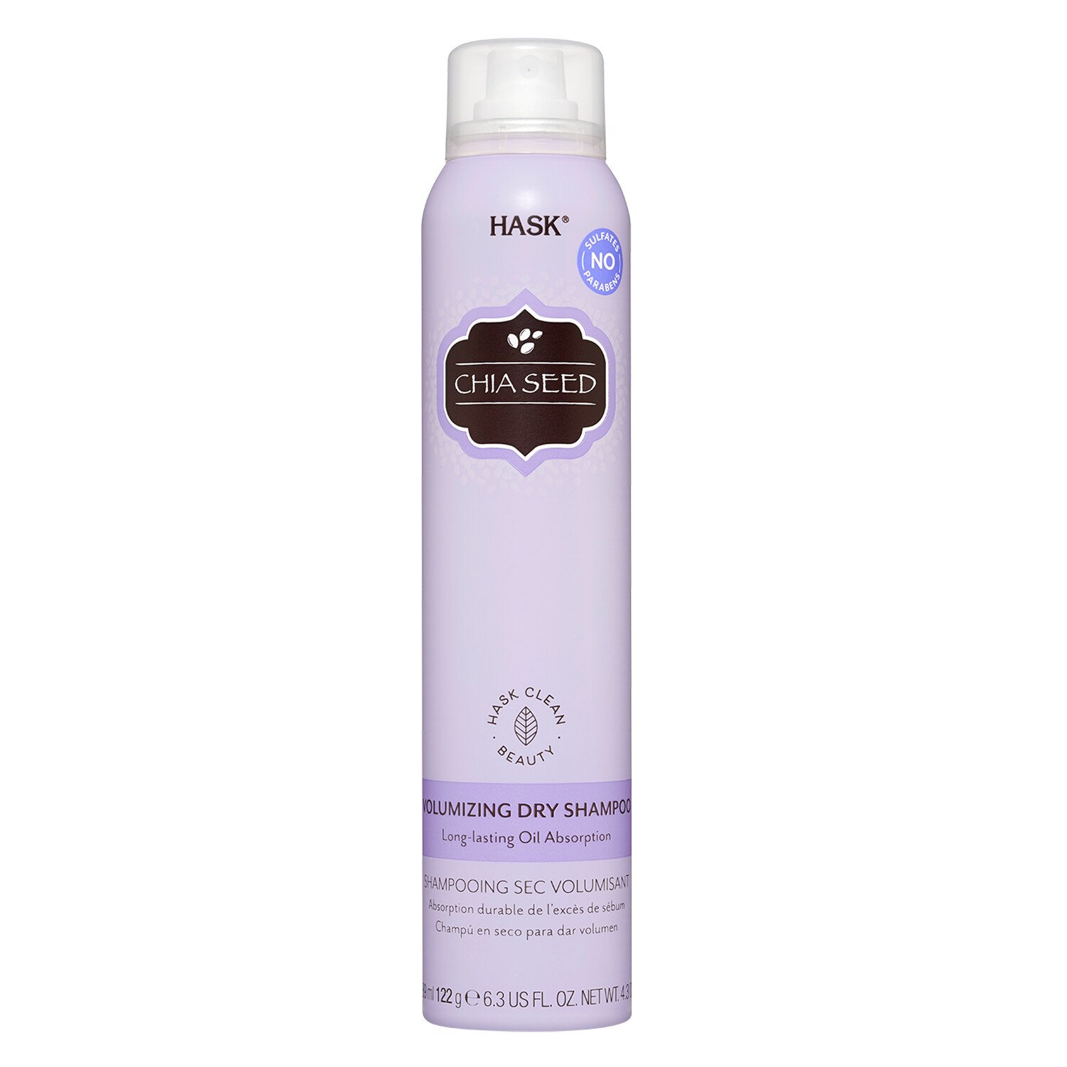 HASK Chia Seed Volumizing Dry Shampoo, 6.3 OZ