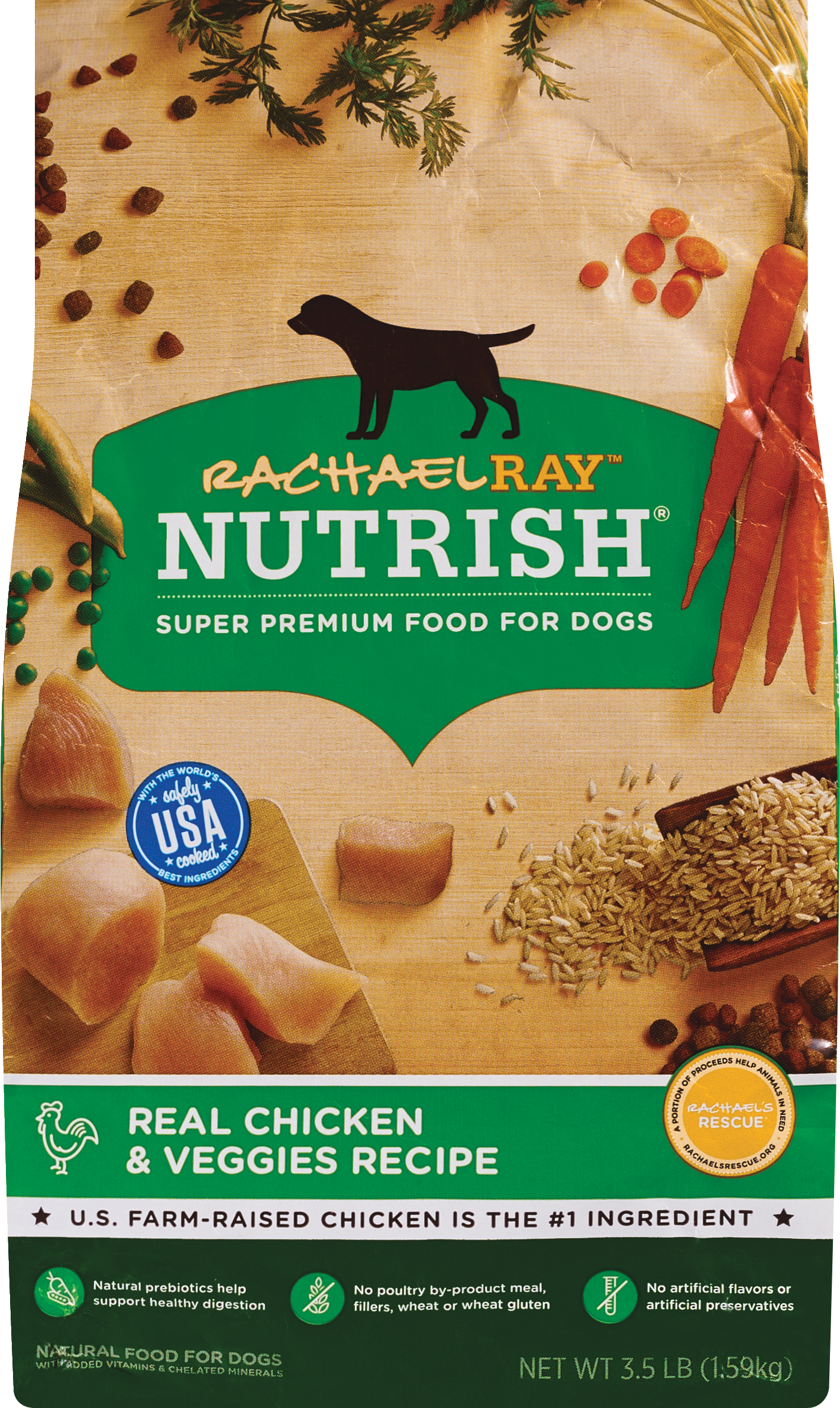 Rachael Ray Nutrish Super Premium Natural Food For Dogs, 56 OZ