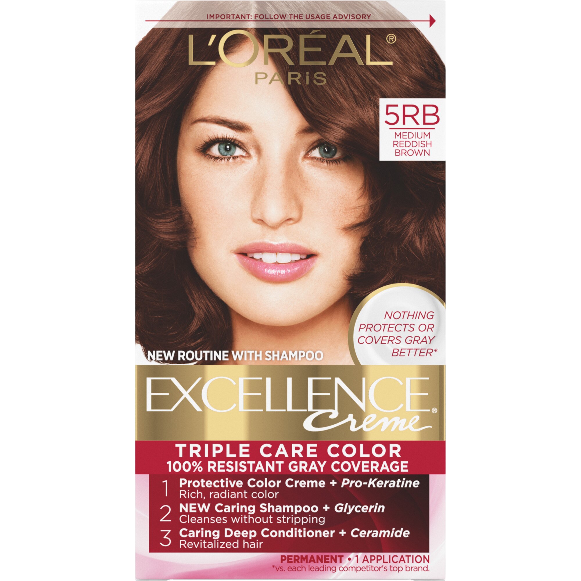 L'Oreal Paris Excellence Creme Permanent Triple Care Hair Color