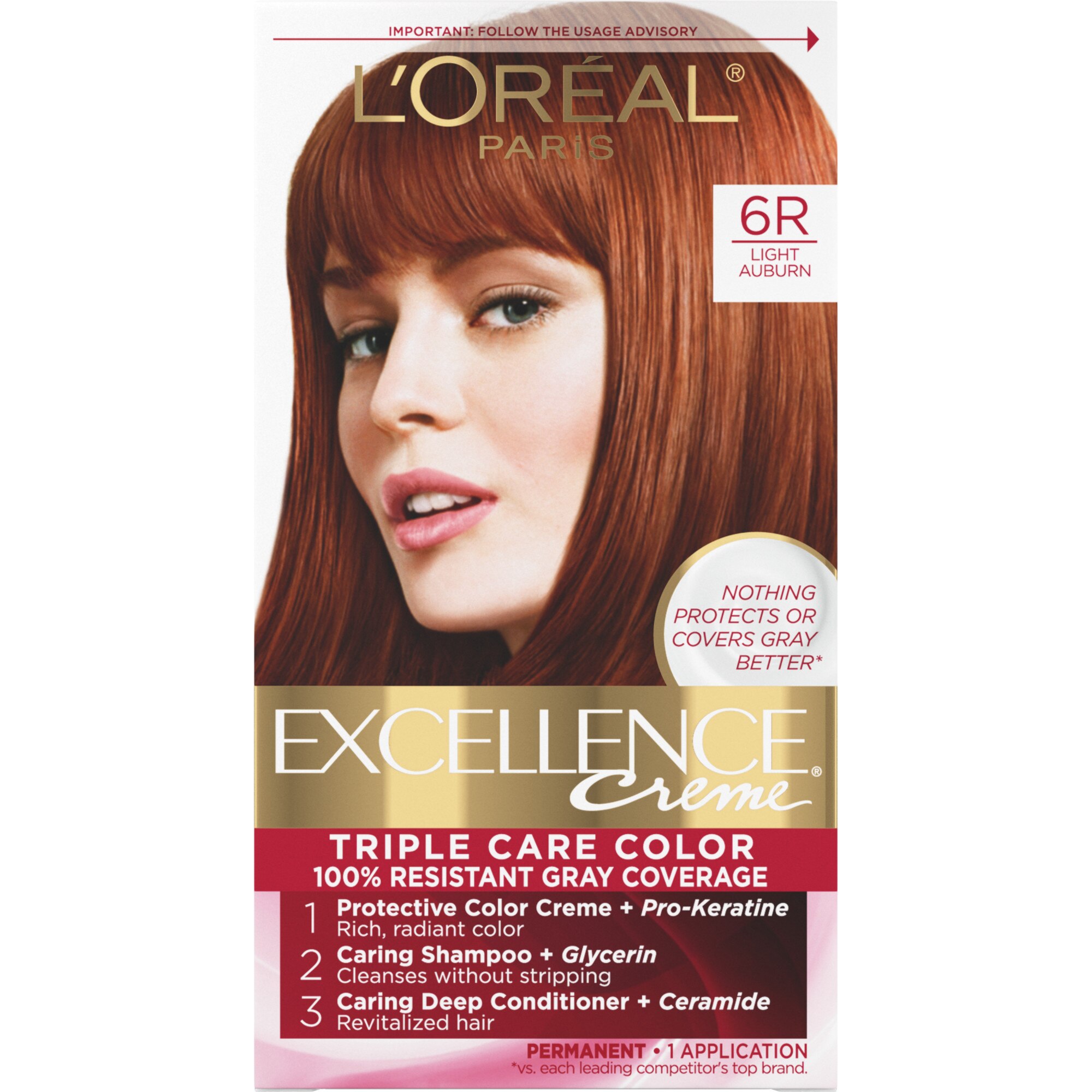 L'Oreal Paris Excellence Creme Permanent Triple Care Hair Color