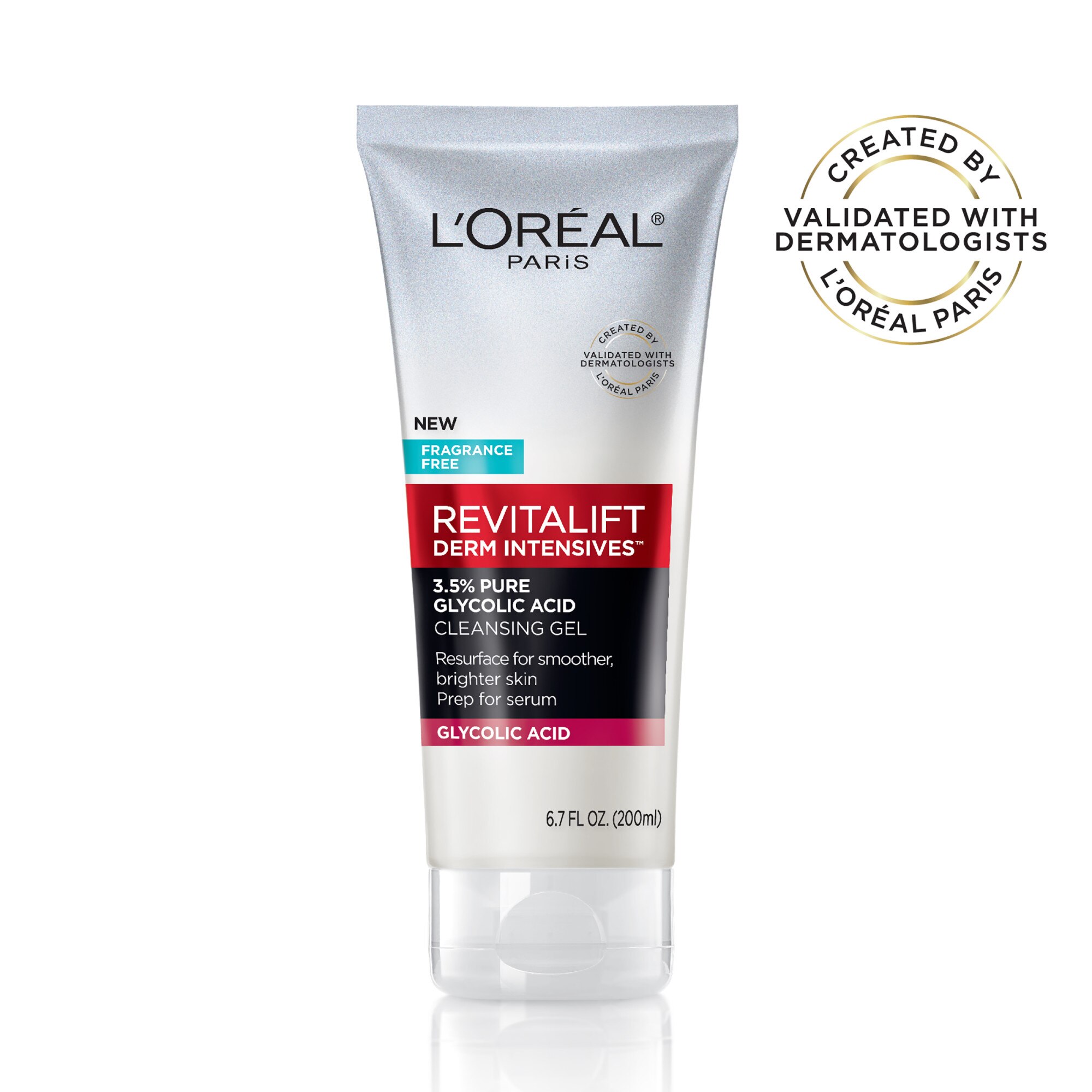 L'Oreal Paris Revitalift Derm Intensives 3.5% Glycolic Acid Cleanser, 6.7 OZ