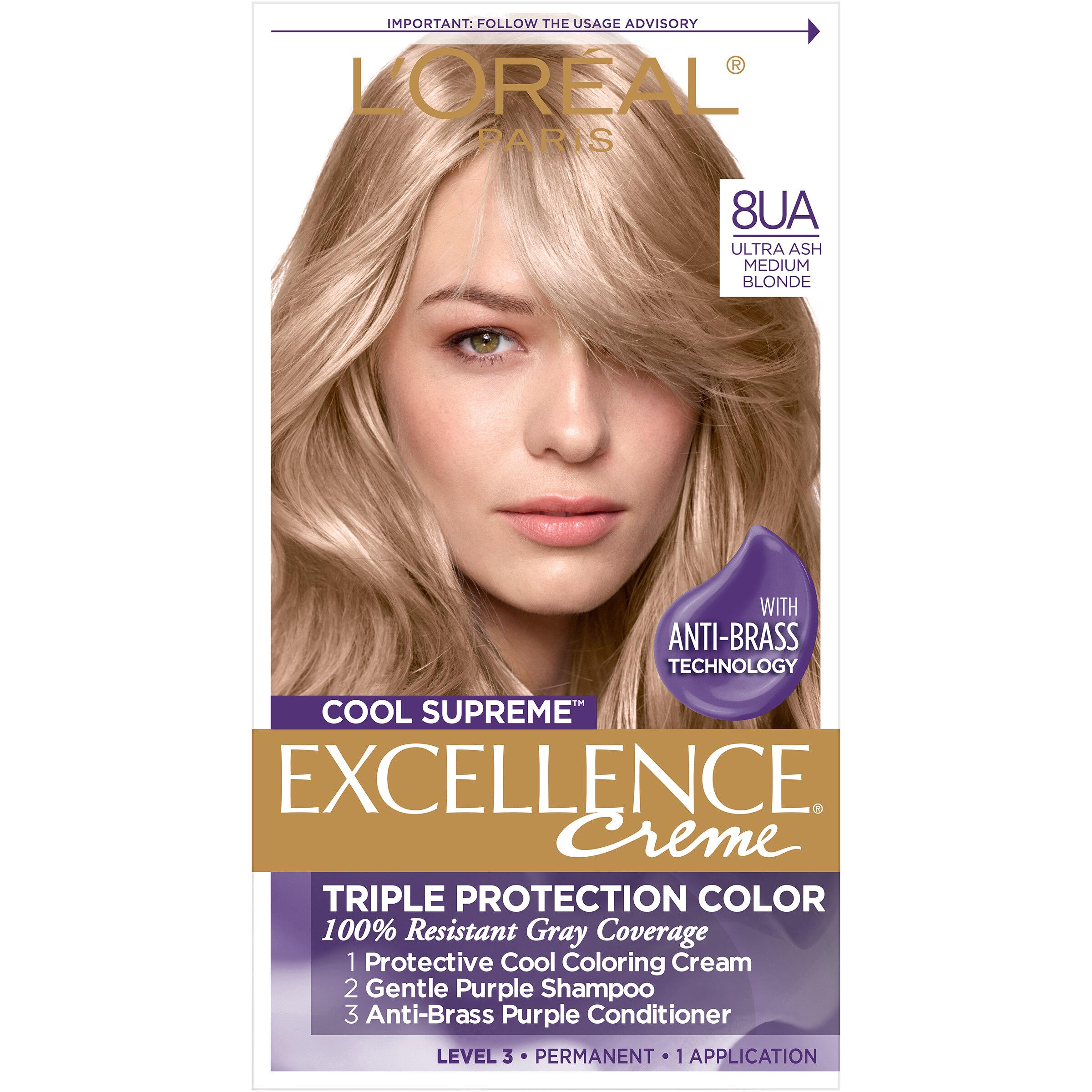 L'Oreal Paris Excellence Cool Supreme Permanent Gray Coverage Hair Color