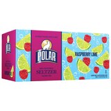 Polar Seltzer Raspberry Lime Sparkling Water, 8pk/12 fl oz cans, thumbnail image 1 of 4