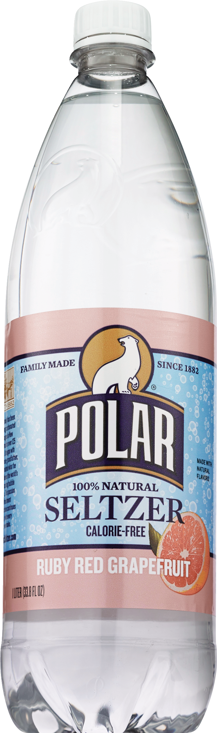 Polar Seltzer Water, Ruby Red Grapefruit 1 LT