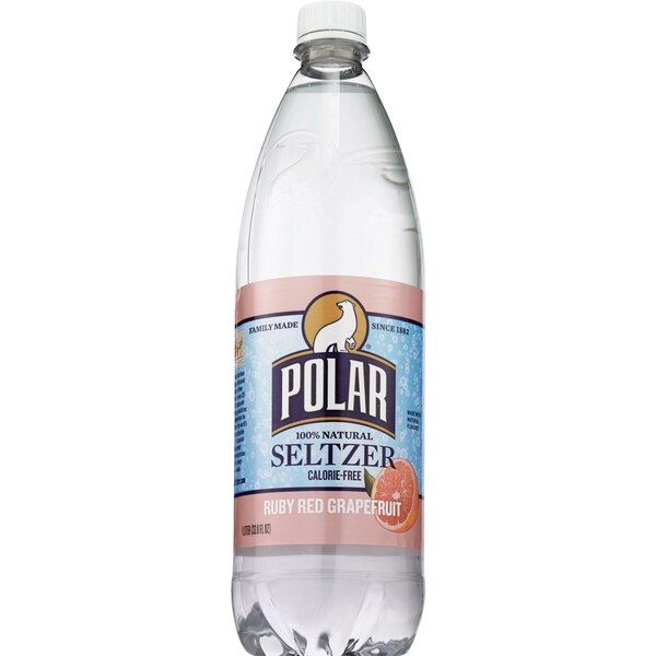 Polar Seltzer Water, Ruby Red Grapefruit 1 LT
