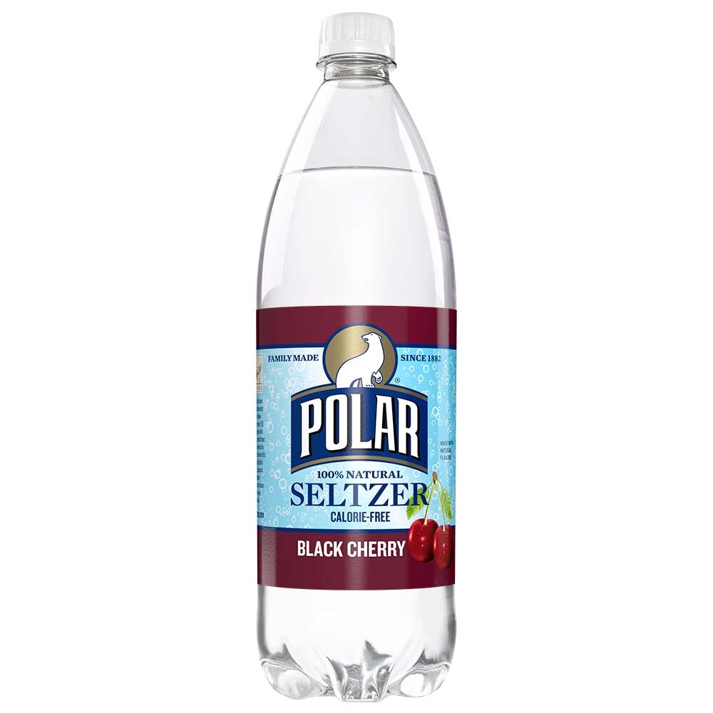 Polar Seltzer Black Cherry Sparkling Water, 1L Bottle