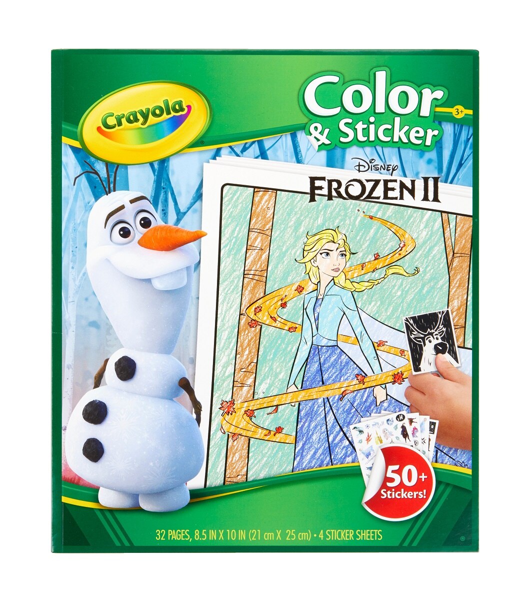 Crayola Frozen 2 Coloring Pages and Stickers