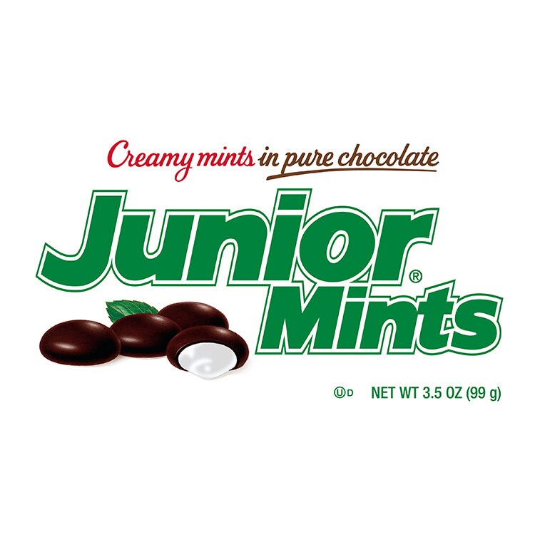 Junior Mints Chocolate Covered Mint Candy, Theater Box, 3.5 oz