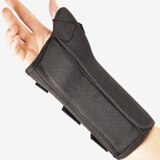 Pro-Lite Wrist Splint W/ Abducted Thumb, Black, thumbnail image 1 of 1