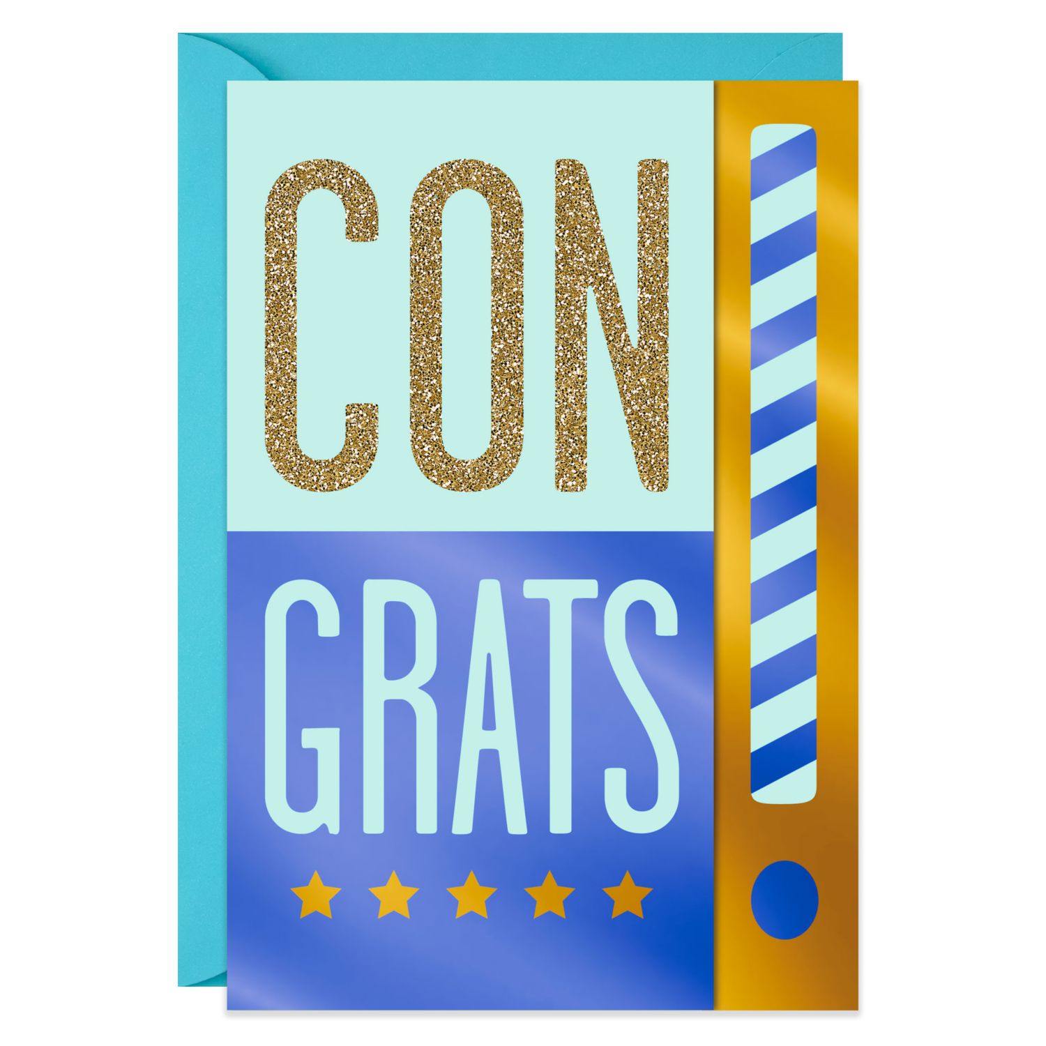 Hallmark Congratulations Card or Graduation Card (Congrats!, Blank Inside) E12