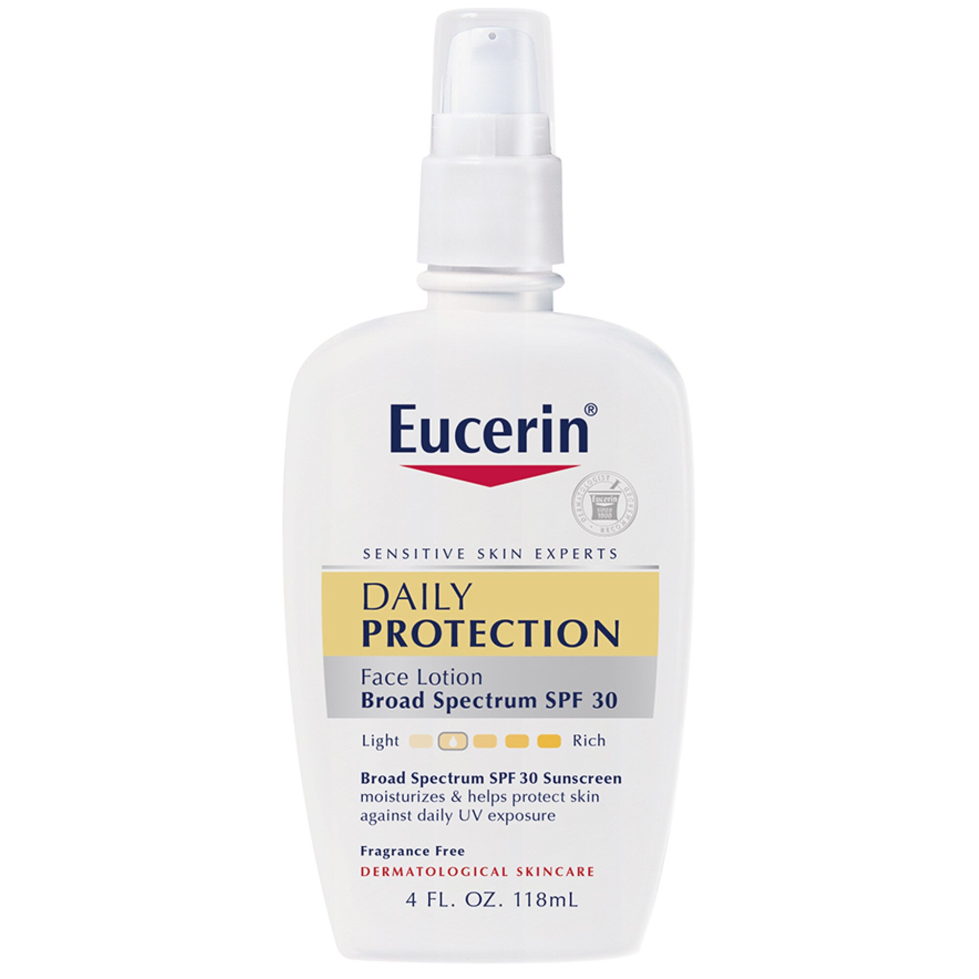 Eucerin Daily Protection Broad Spectrum SPF 30 Sunscreen Moisturizing Face Lotion, 4 OZ