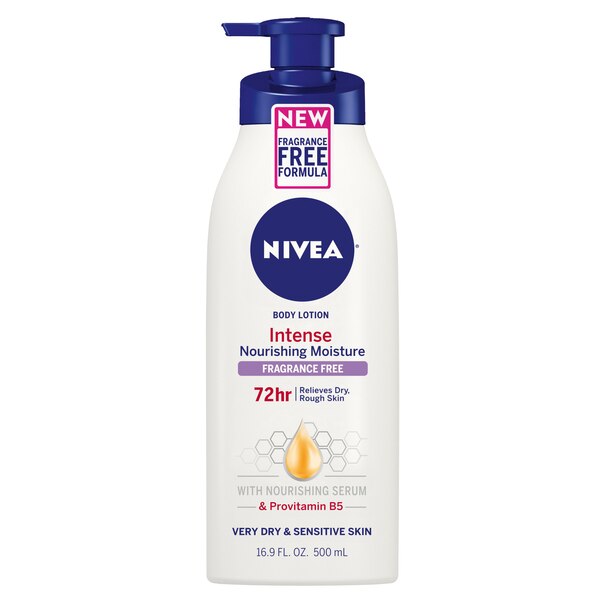 NIVEA Intensive Nourishing Moisture Fragrance Free Body Lotion, 16.9 OZ