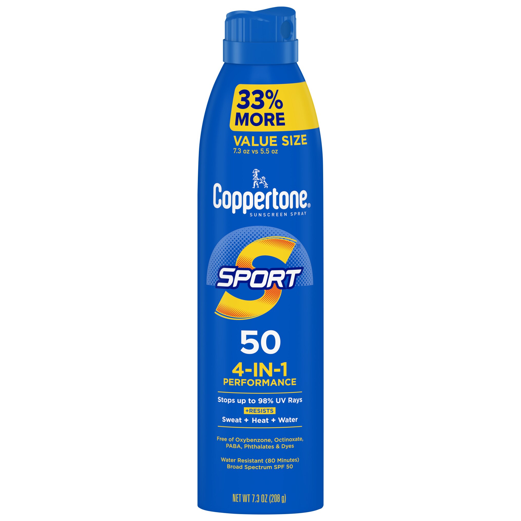 Coppertone SPORT Value Size Sunscreen Spray, 7.3 OZ