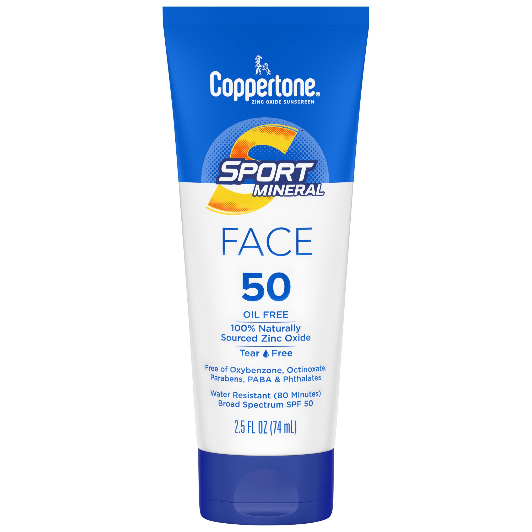 Coppertone Sport Mineral Face SPF 50 Lotion, 2.5 OZ