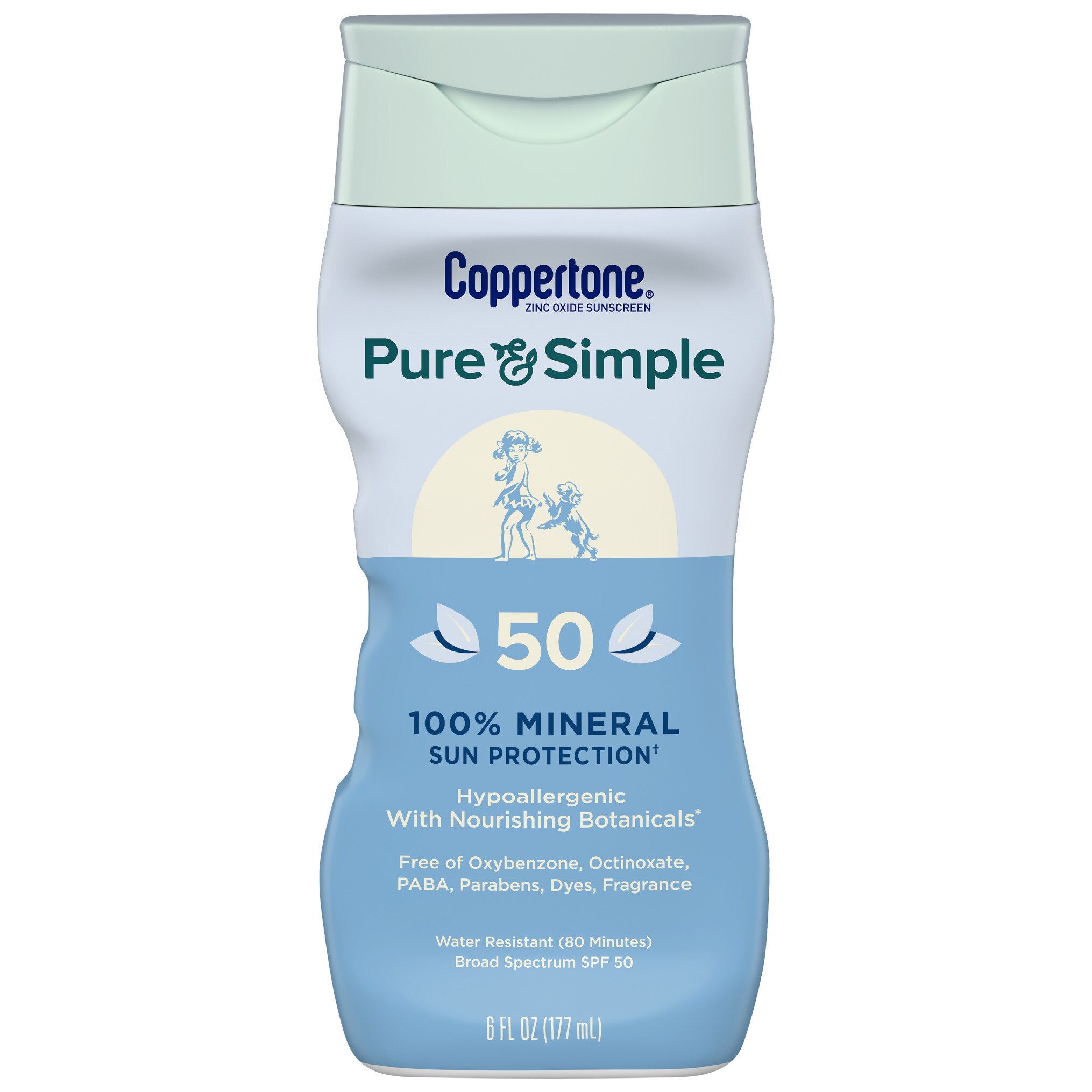 Coppertone Pure & Simple SPF 50 Sunscreen Lotion