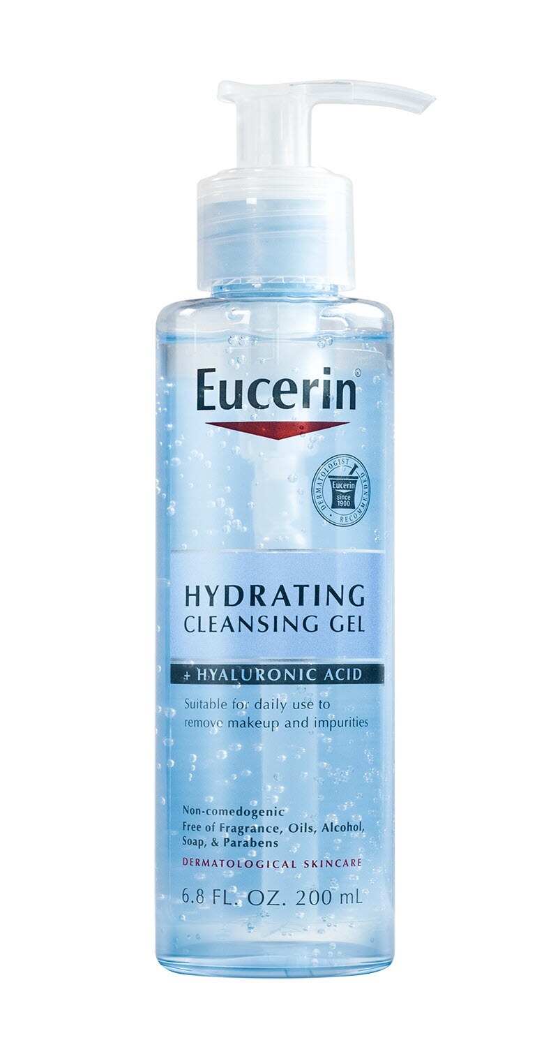 Eucerin Hydrating Face Cleansing Gel with Hyaluronic Acid, 6.8 OZ