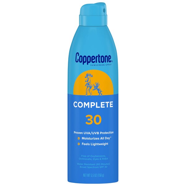 Coppertone Complete Sunscreen Spray, 5.5 OZ