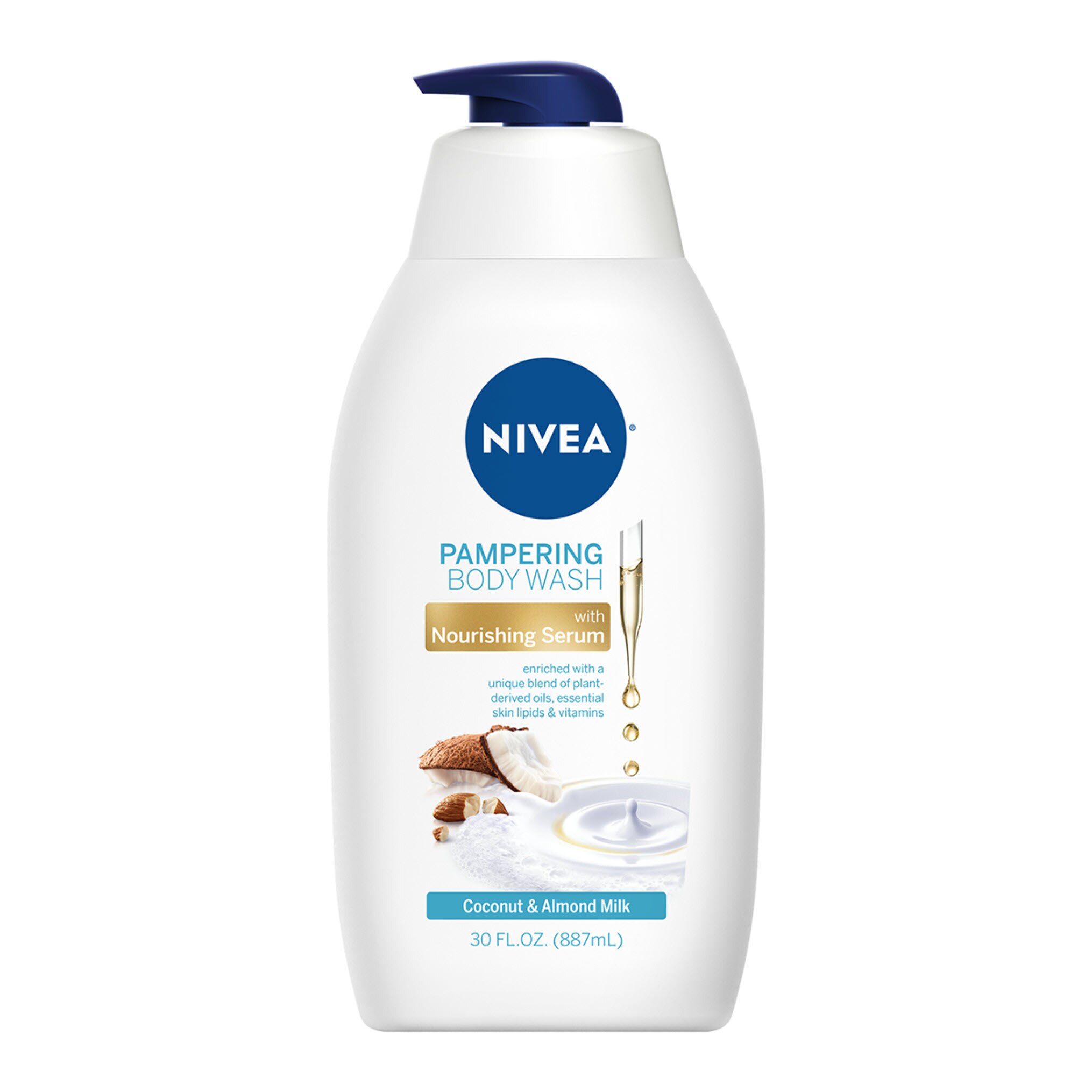 NIVEA Pampering Body Wash with Nourishing Serum