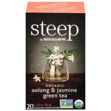 Steep by Bigelow Organic Oolong & Jasmine Green Tea, 20 ct, 1.28 oz, thumbnail image 1 of 5