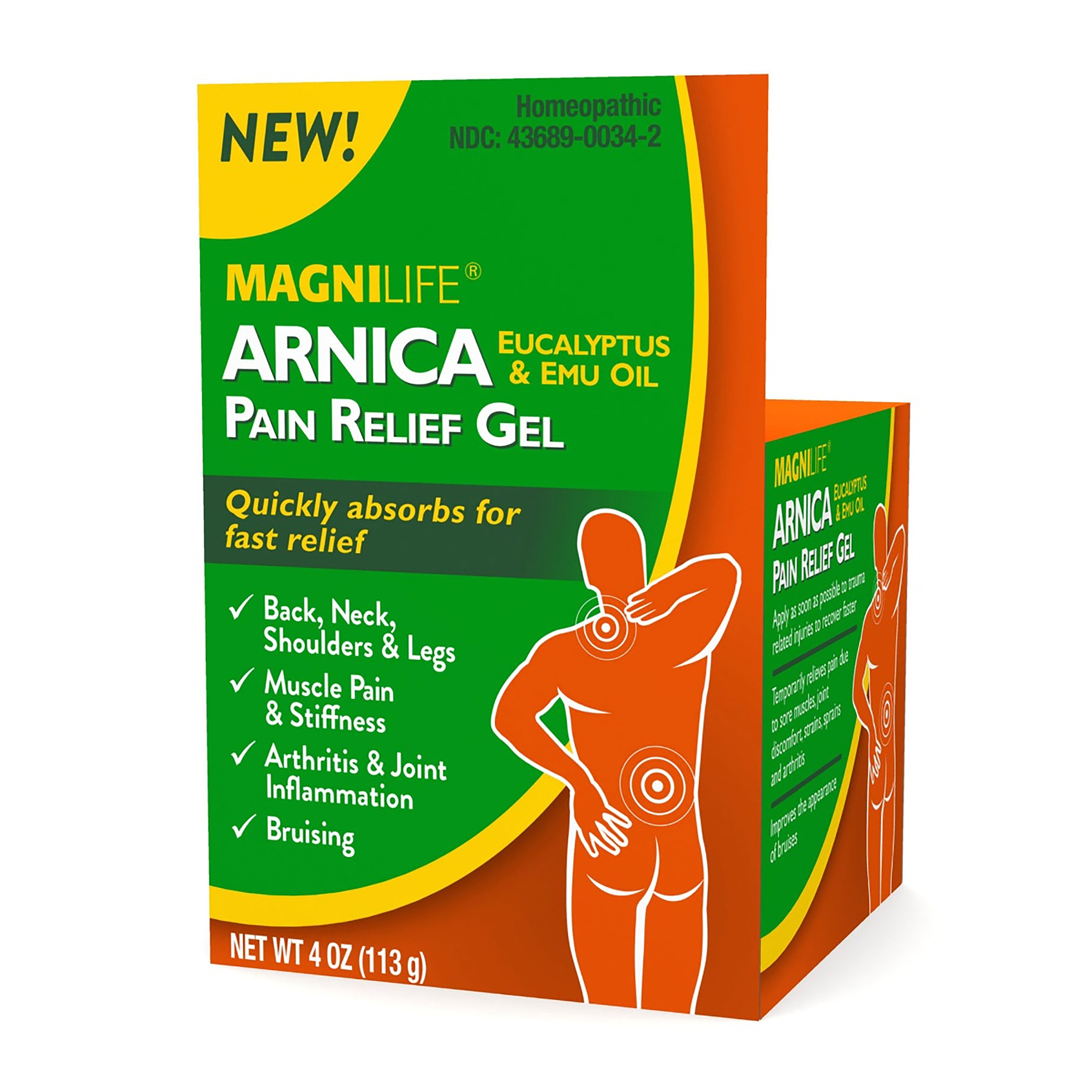 MagniLife Arnica Pain Relief Gel, 4 OZ