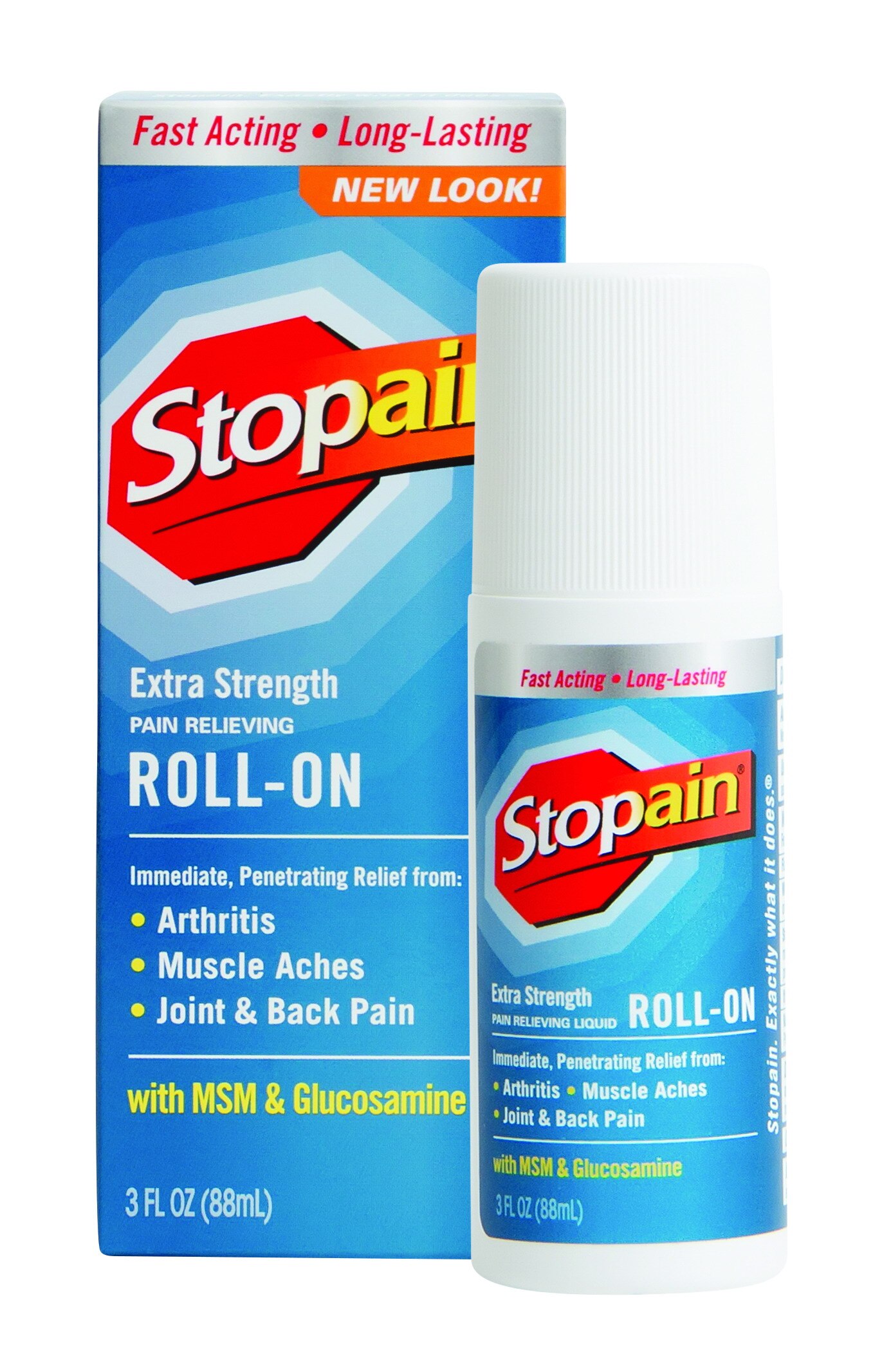 Stopain Extra Strength Pain Relief Roll-On, 3 FL OZ