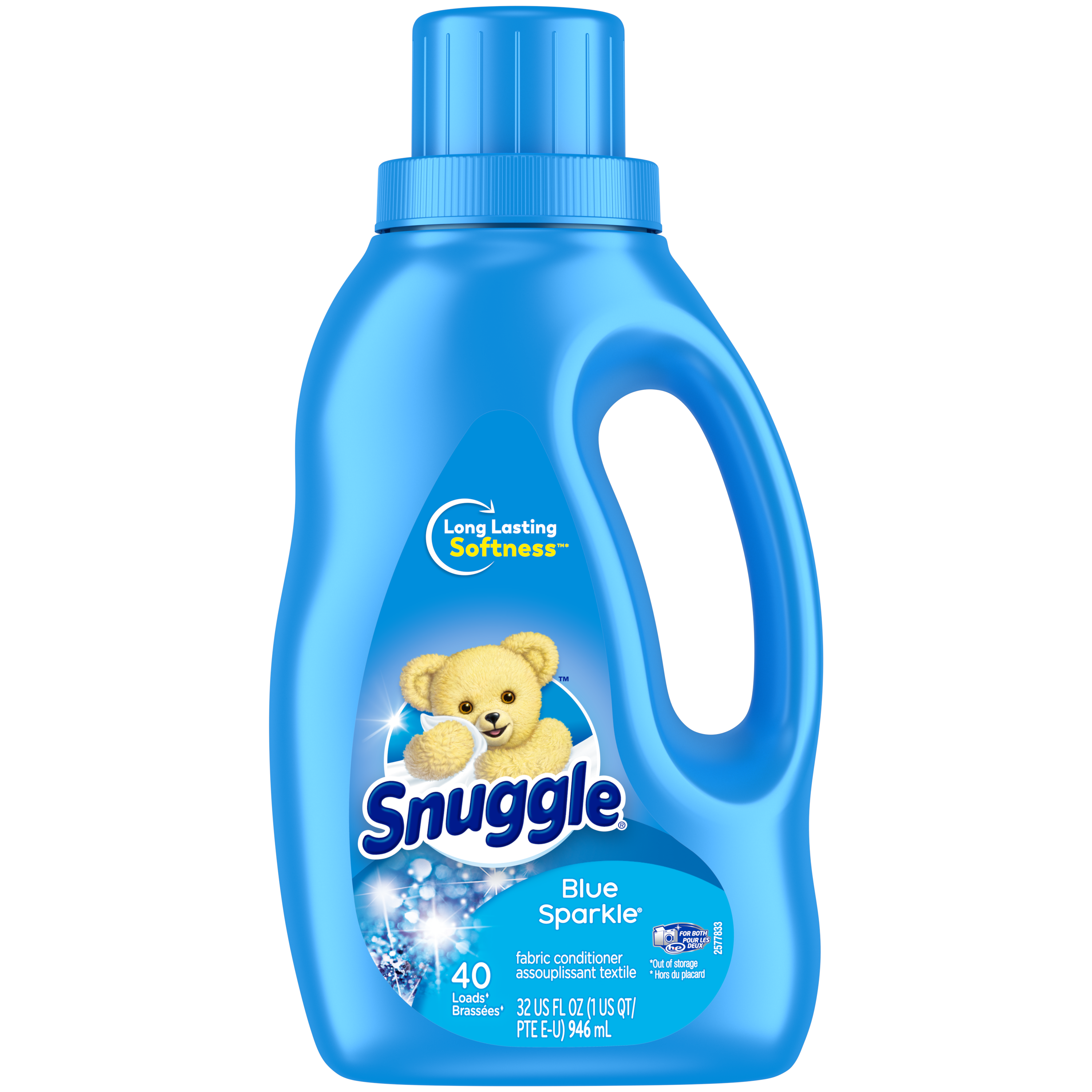 Snuggle Liquid Fabric Softener, Blue Sparkle, 32 oz, 40 Loads