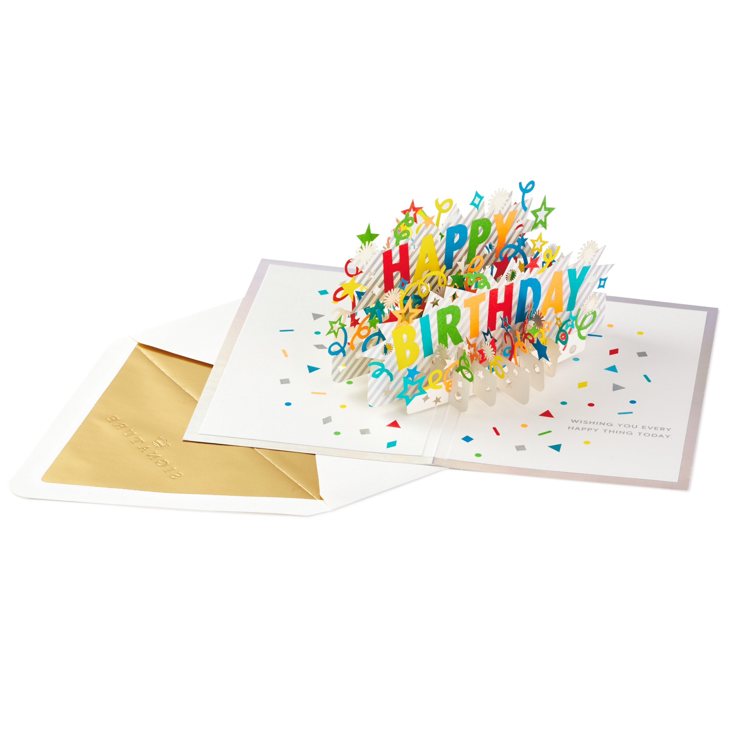 Hallmark Signature Paper Wonder Pop Up Birthday Card (Happy Birthday) E10