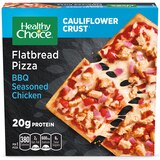 Healthy Choice BBQ Chicken Cauliflower Crust Flatbread Pizza, 6.85 oz, thumbnail image 1 of 4