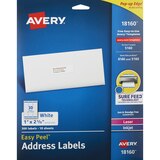 Avery White Mailing Labels 1 X 2-5/8-Inch, thumbnail image 1 of 2