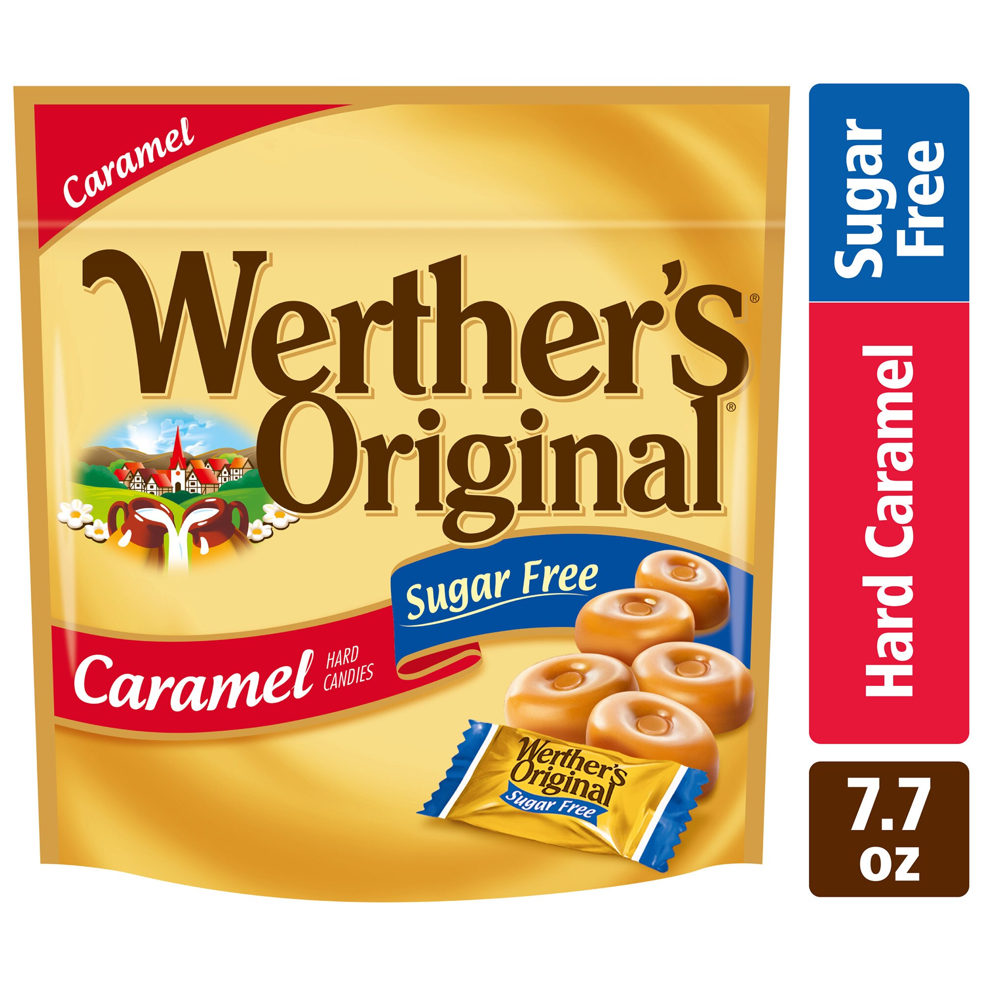 Werther's Sugar Free Original Hard Caramel Candies, 7.7 oz