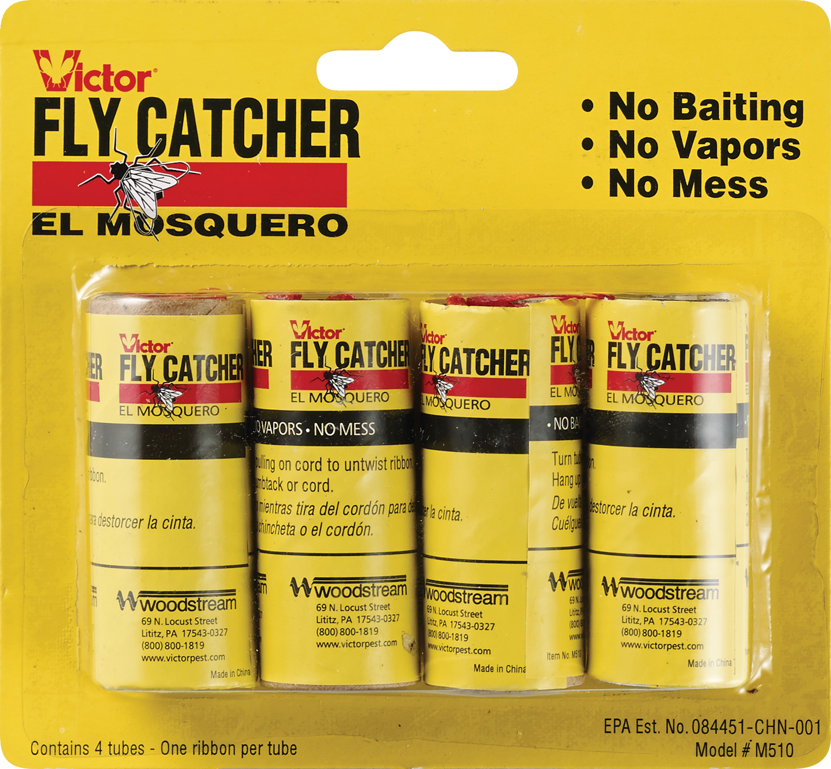 Victor Fly Catcher, Contains 4 Tubes