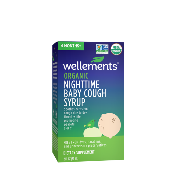 Wellements Organic Nighttime Cough Syrup, 2 FL OZ