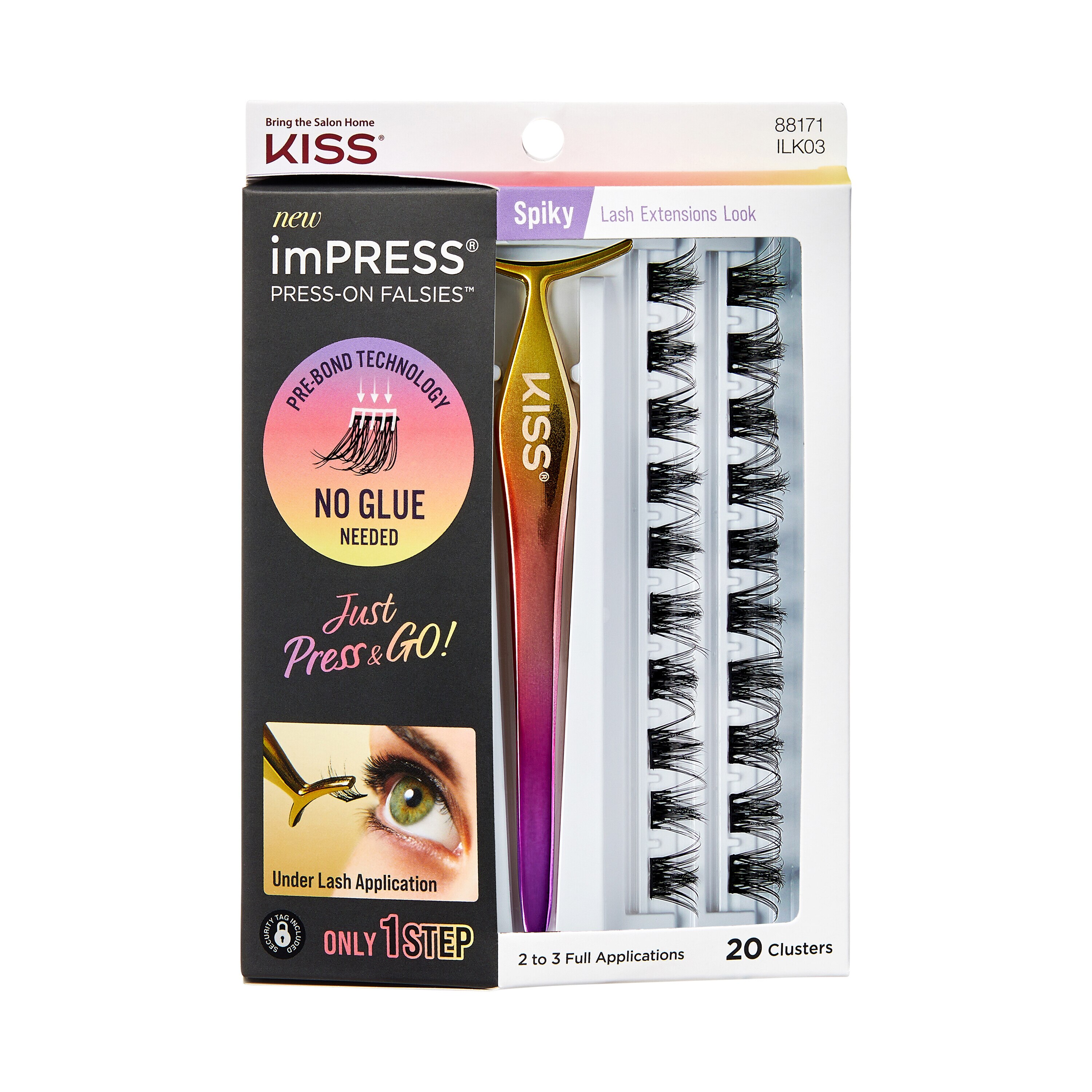 KISS imPRESS Press-On Falsies Eyelash Clusters Kit