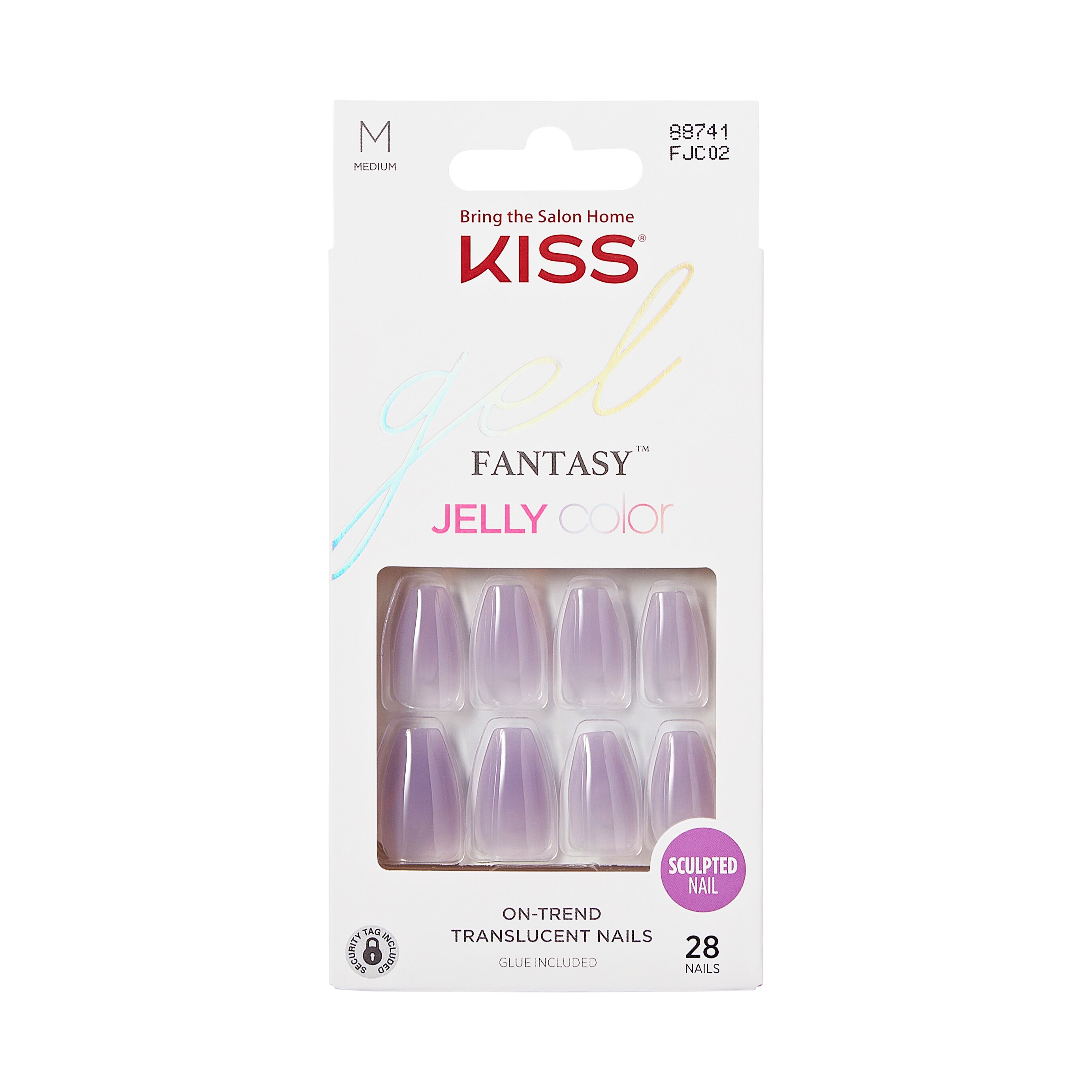 KISS Gel Fantasy Jelly Color Sculpted False Nails