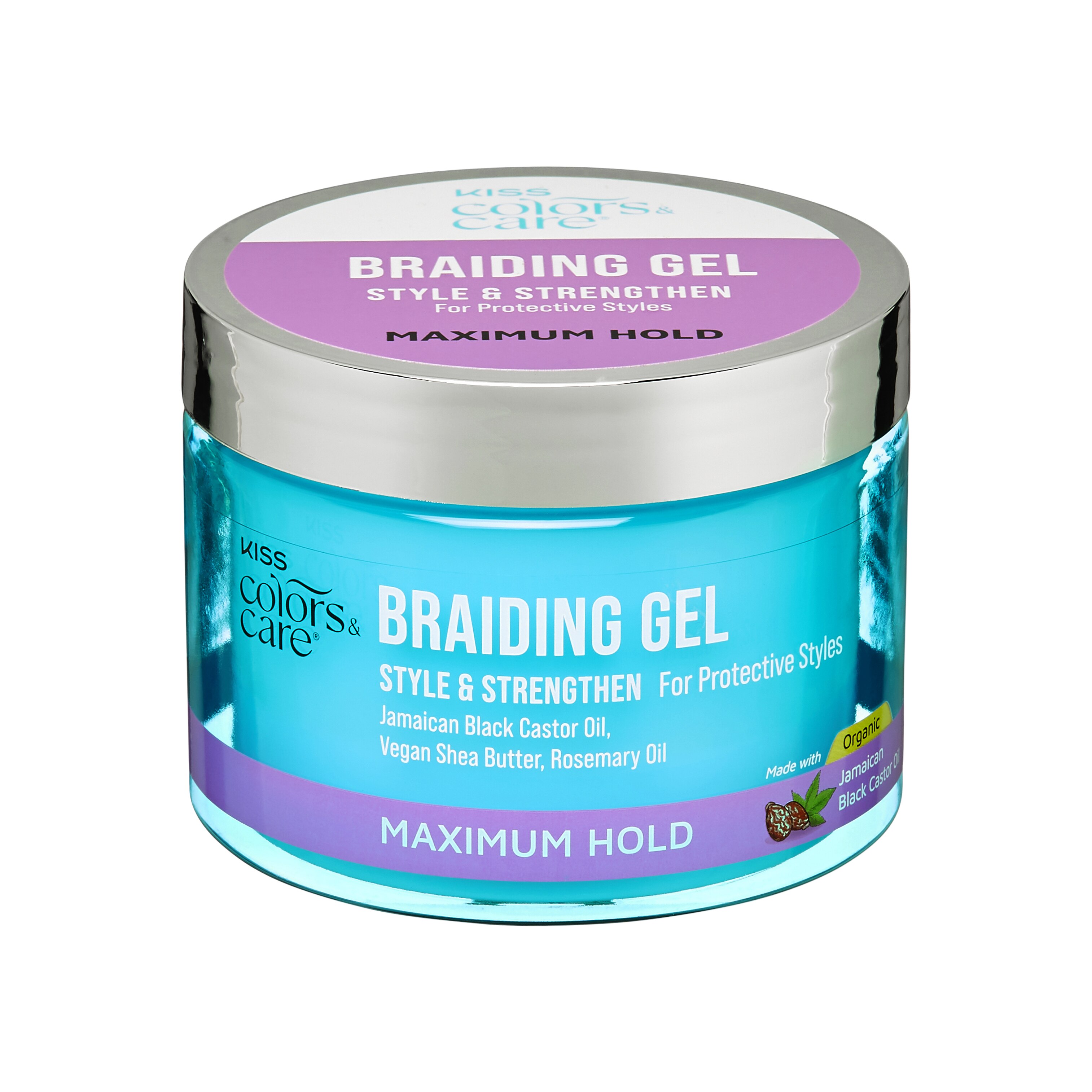 Kiss Maximum Hold Braid Gel, 6 OZ