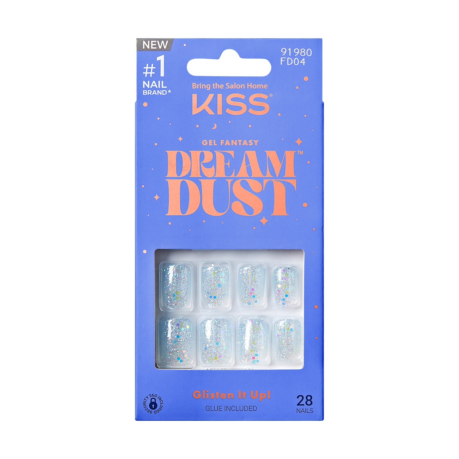KISS Gel Fantasy Dreamdust Nails, Champagnes