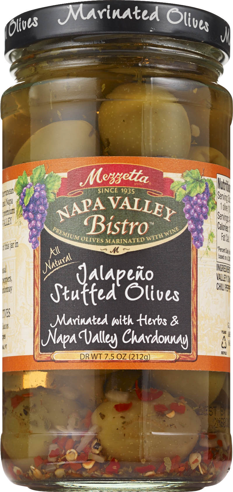 Mezzetta Napa Valley Bistro, Jalapeno Stuffed Olives