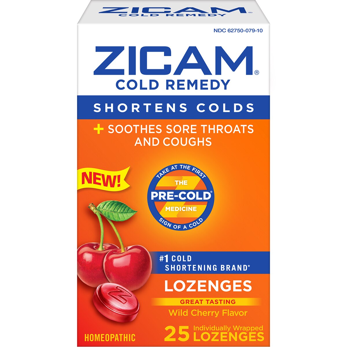 Zicam Cold Remedy Lozenge, Wild Cherry, 25 CT