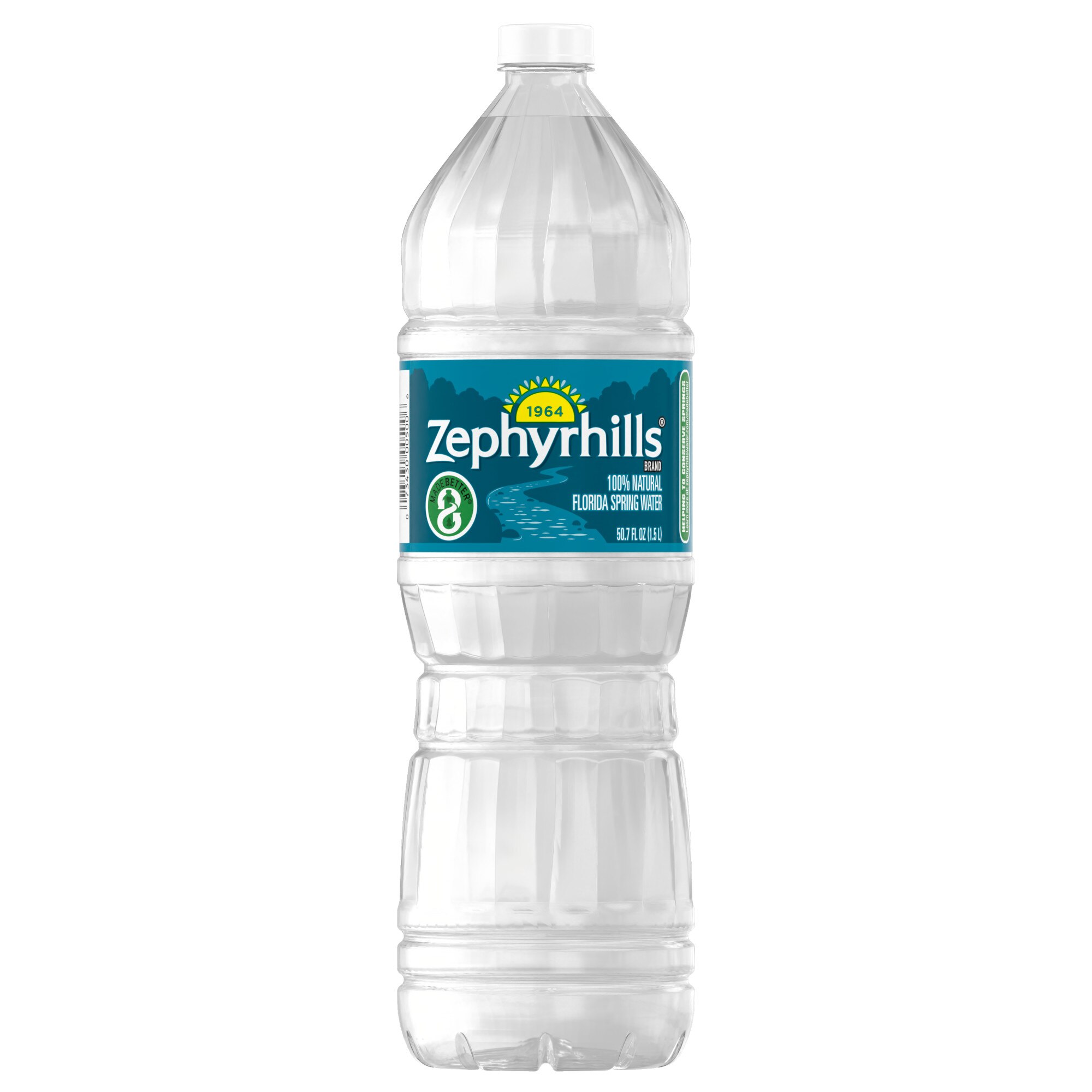Zephyrhills Brand 100% Natural Spring Water, 1.5 L