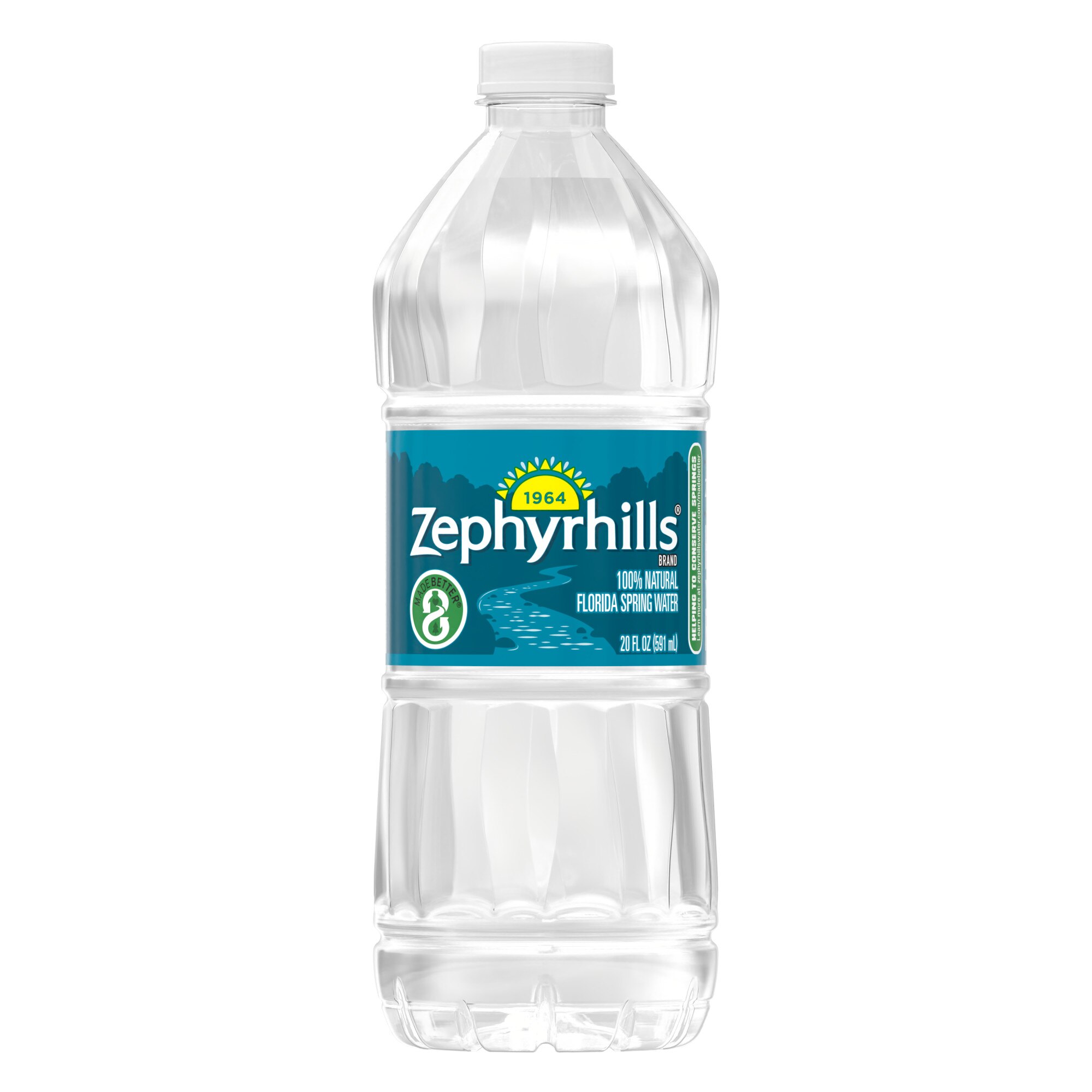 Zephyrhills 100% Natural Spring Water Plastic Bottle 20 OZ