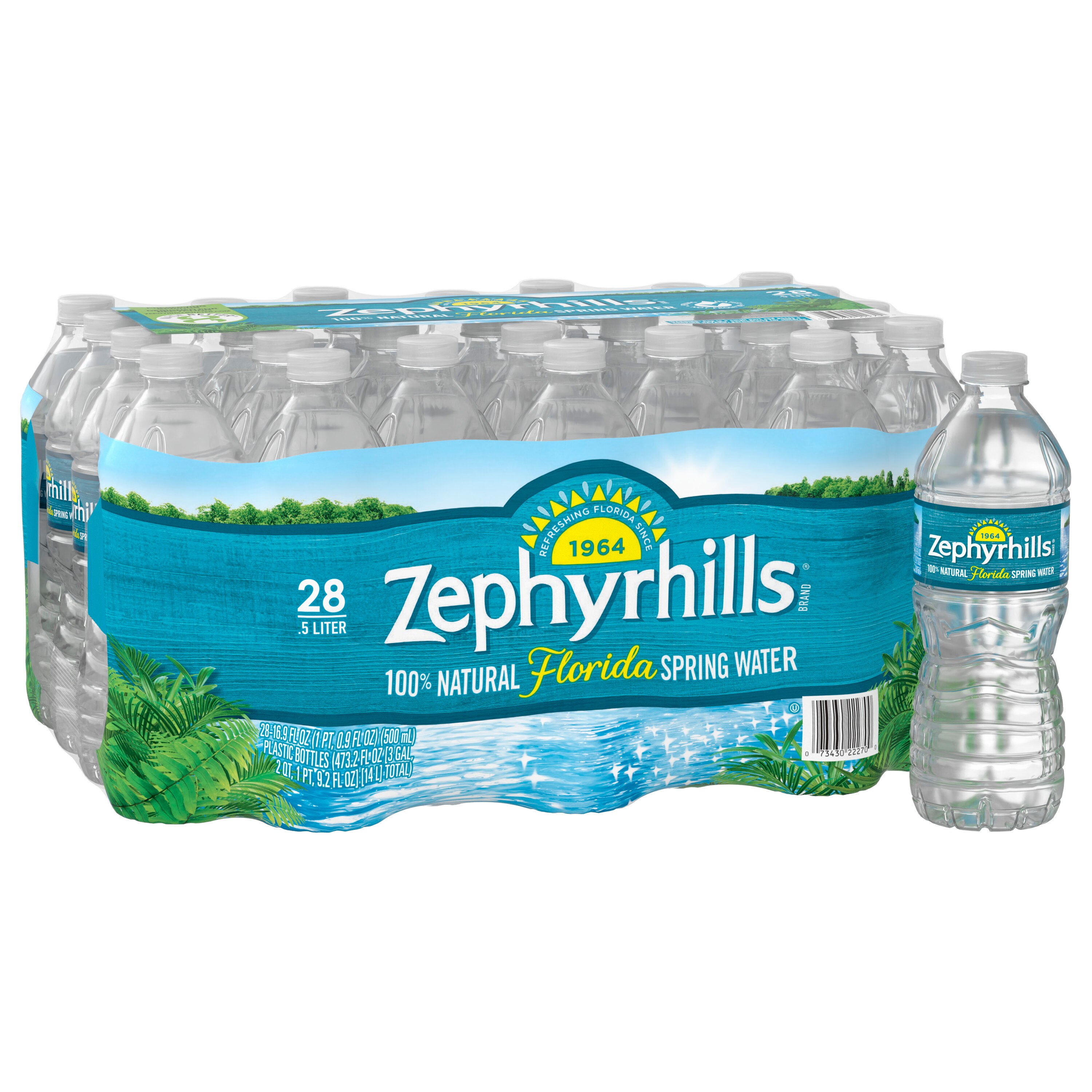 Zephyrhills 100% Natural Spring Water Plastic Bottle