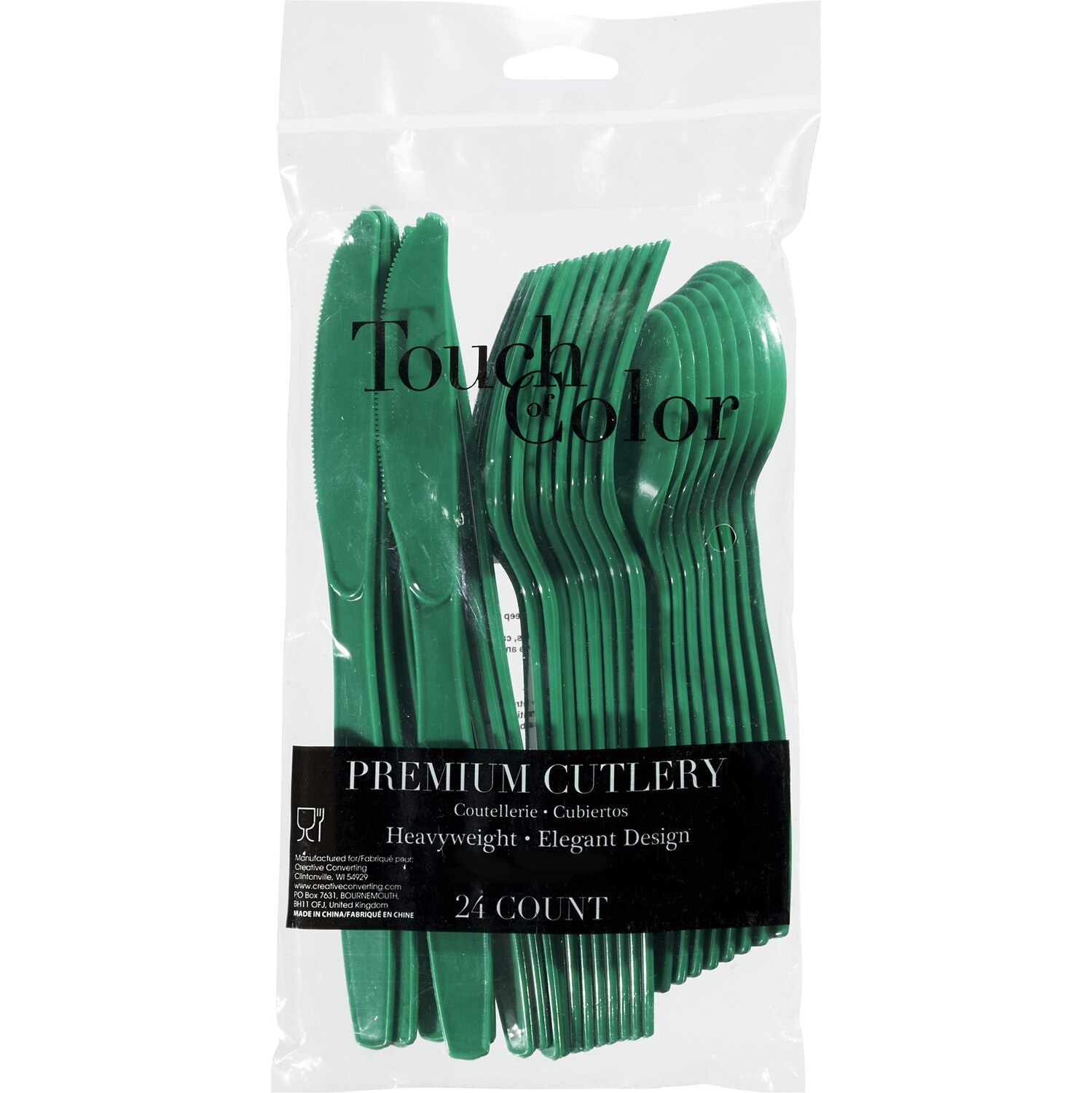 Touch of Color Premium Cutlery, Green