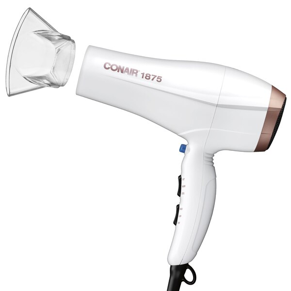 Conair 1875W Double Ceramic Hair Dryer, White